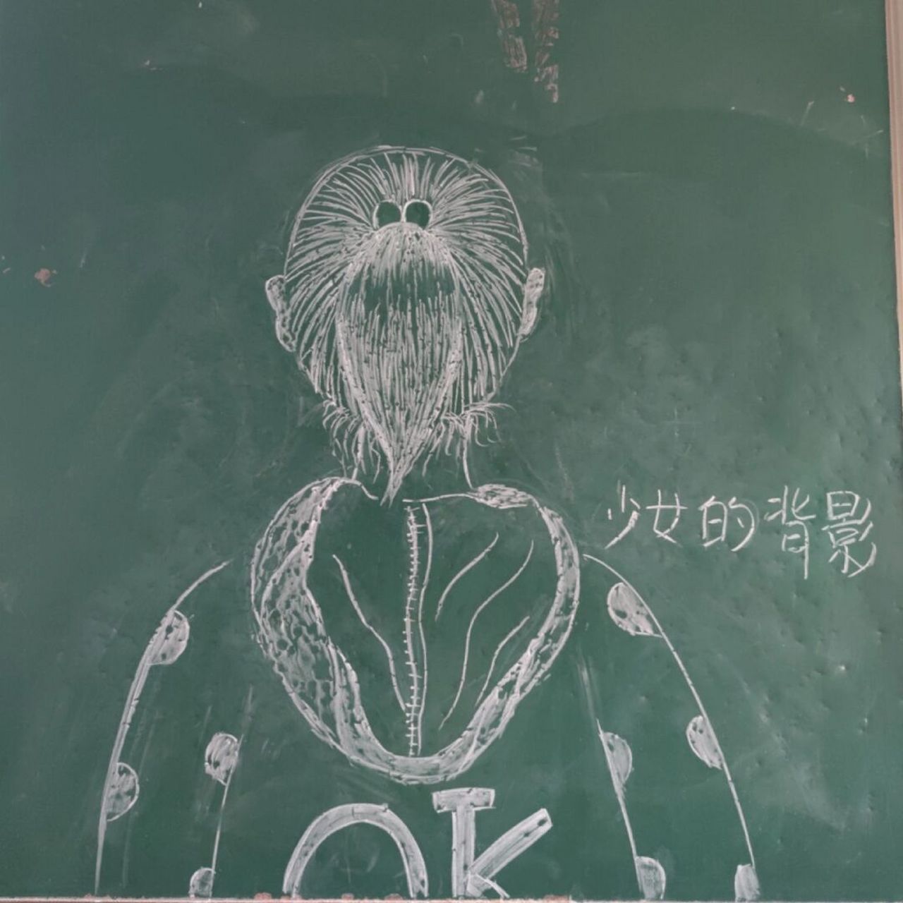 小学美术四年级《猜猜我是谁》黑板画示范 #小学美术# #小学美术老师