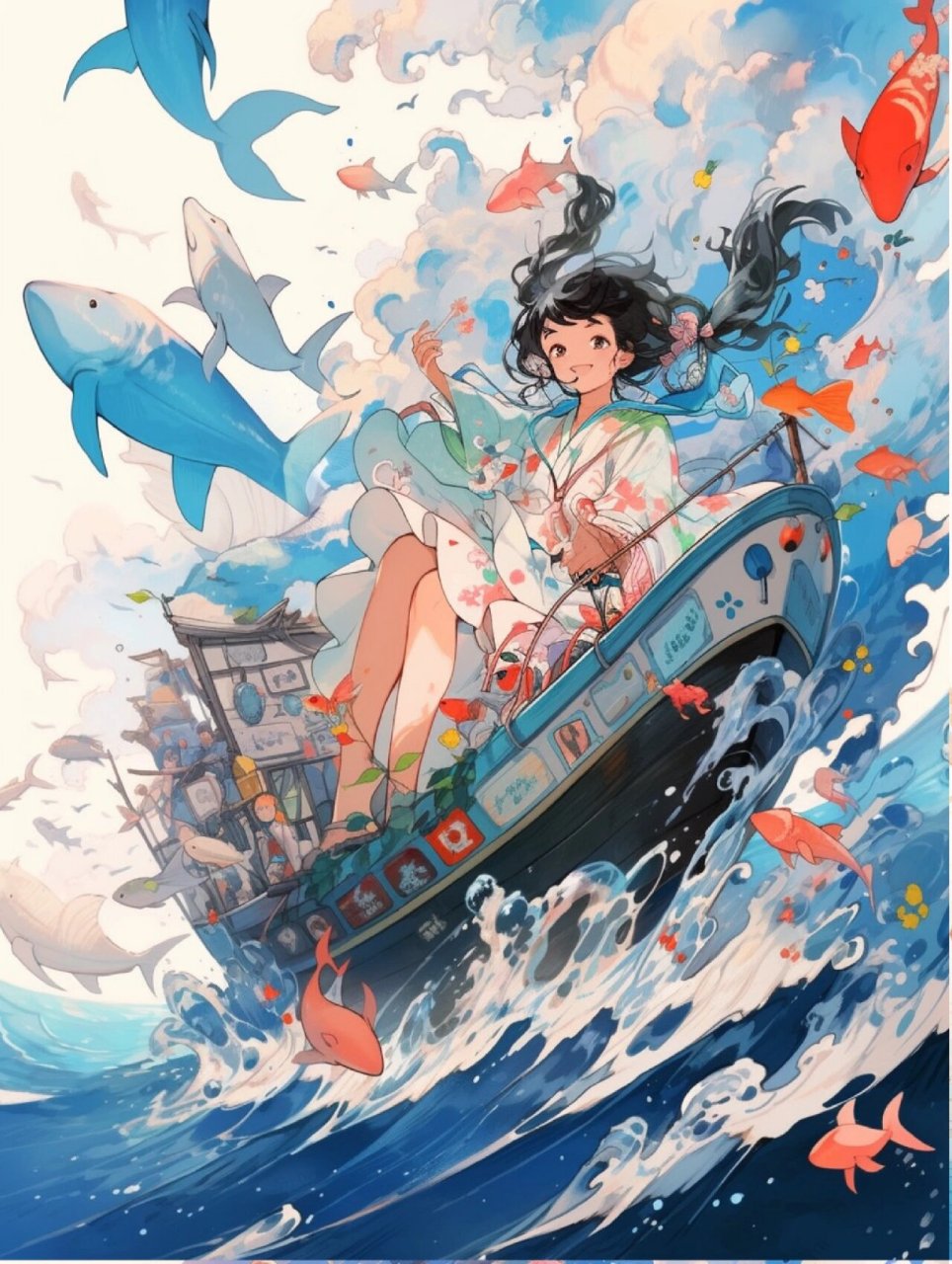 绘画创作素材——保护海洋保护环境