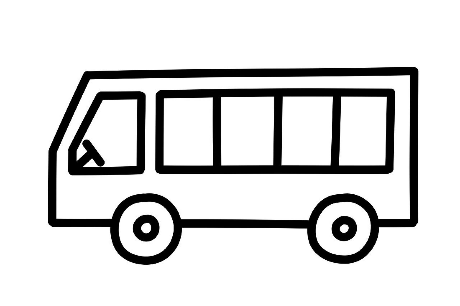 分享6个常见交通代步车的简笔画超高清线稿素材,图片格式 jpg,分辨率