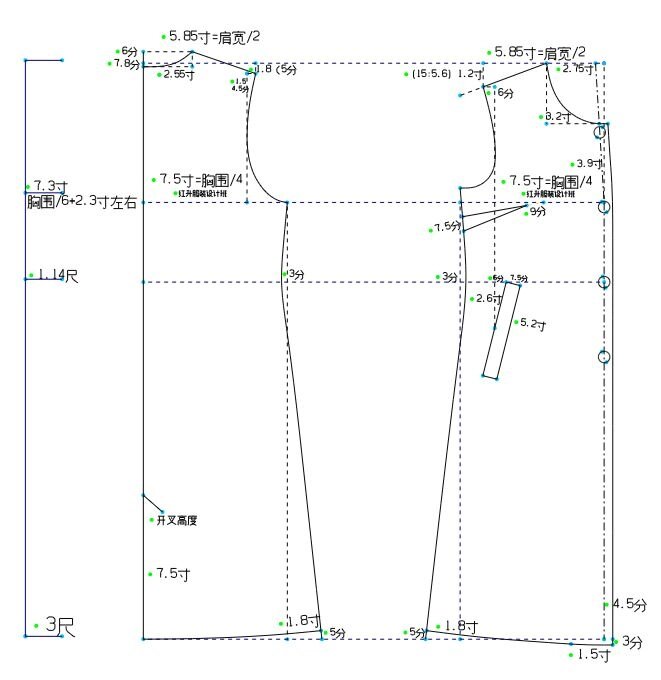 风衣裁剪图片