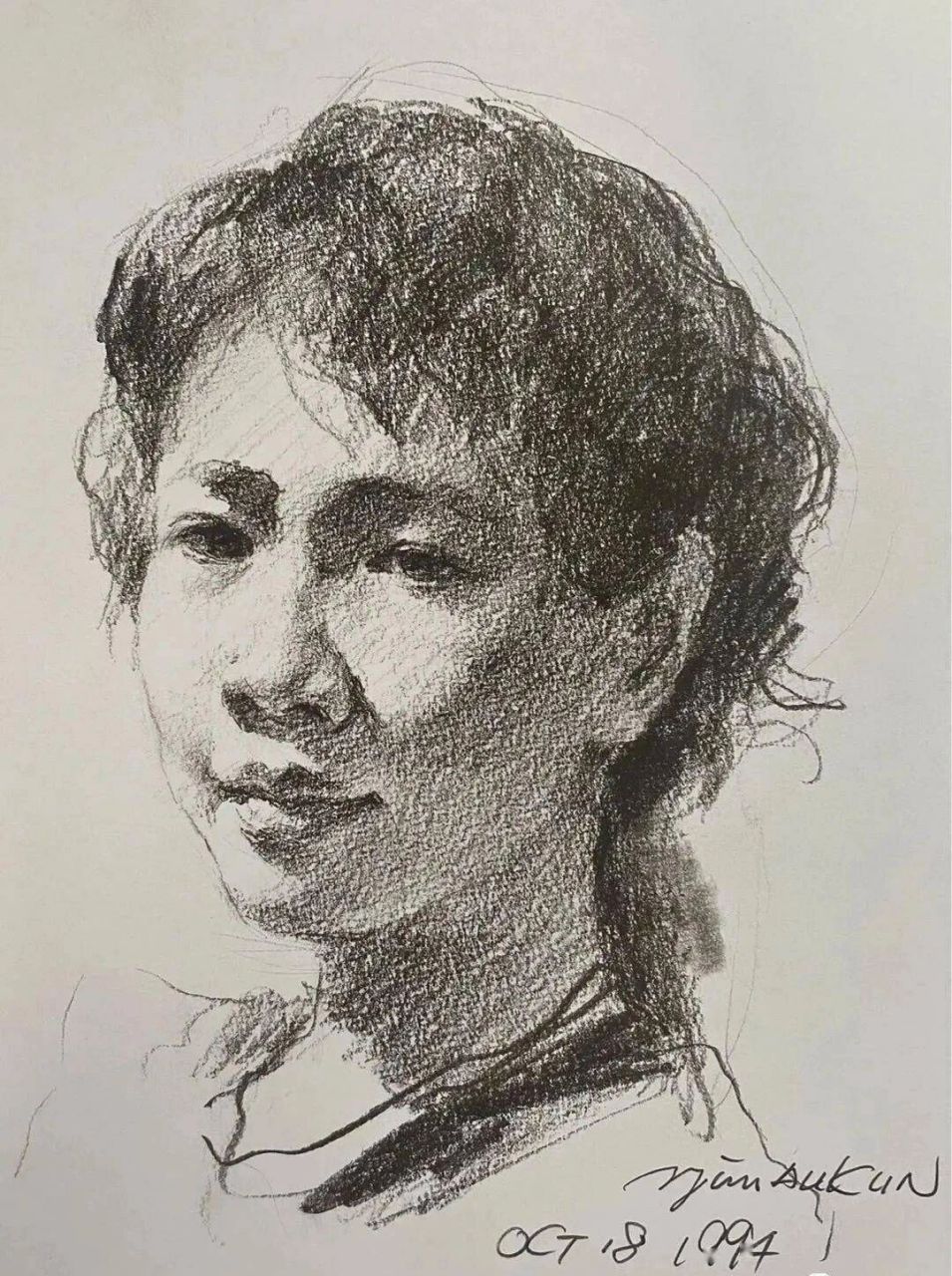 冉茂芹速写头像三