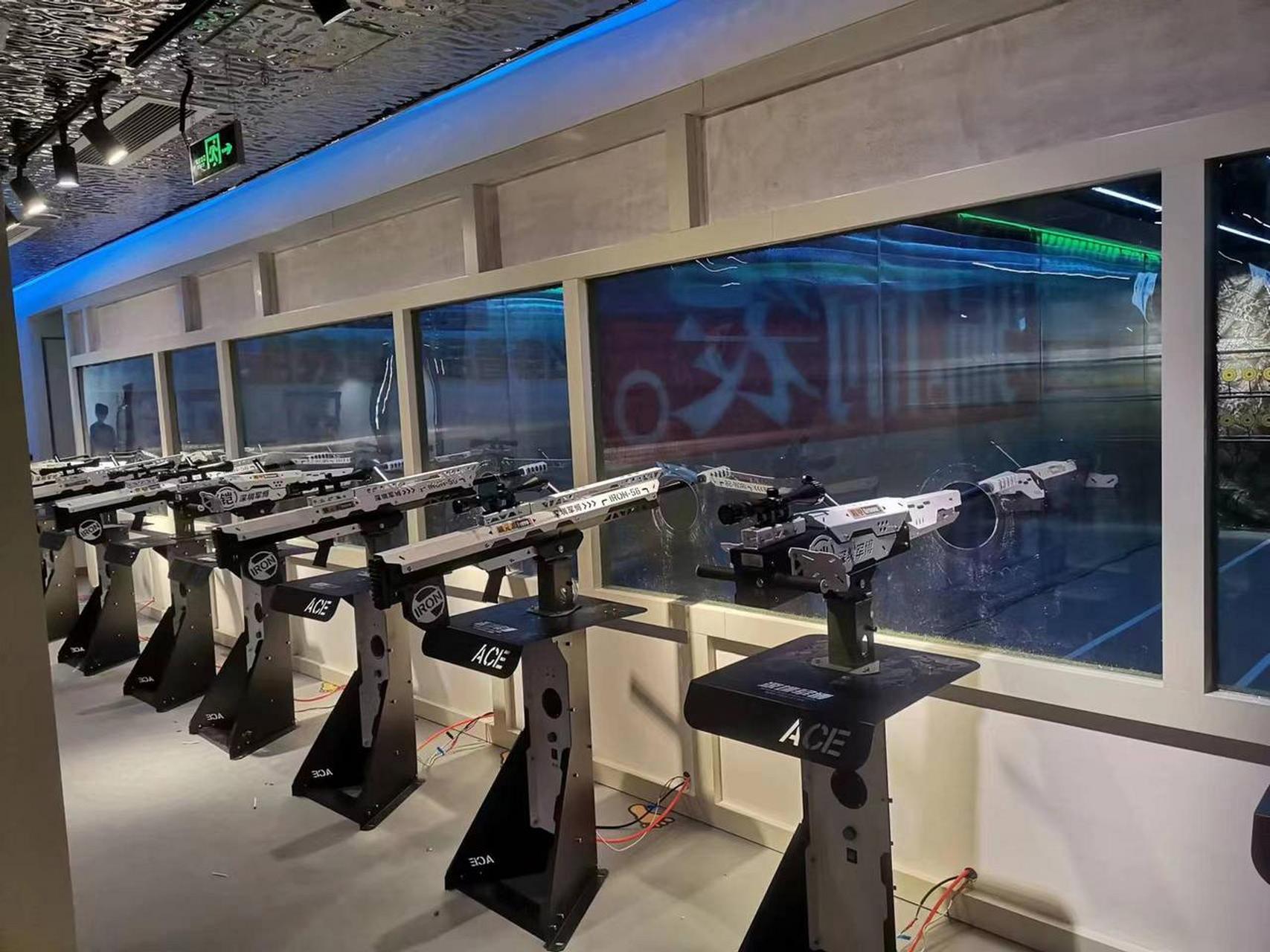 深圳气炮枪厂家儿童射击游乐设备东门町室内小型射击体验馆案例,设备