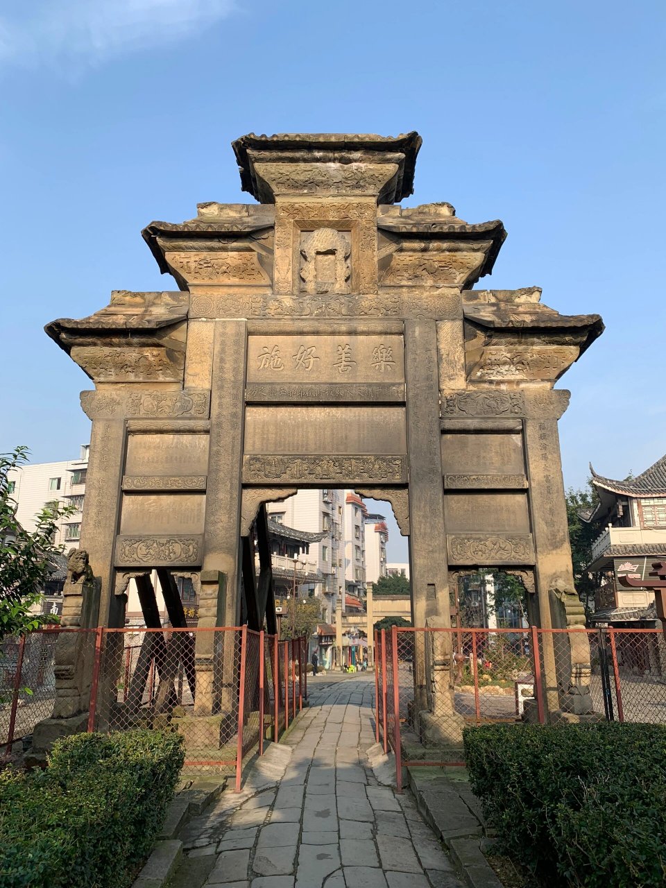 四川古镇170:隆昌-石牌坊(南关,北关) 隆昌石牌坊,现存清代时期的石刻