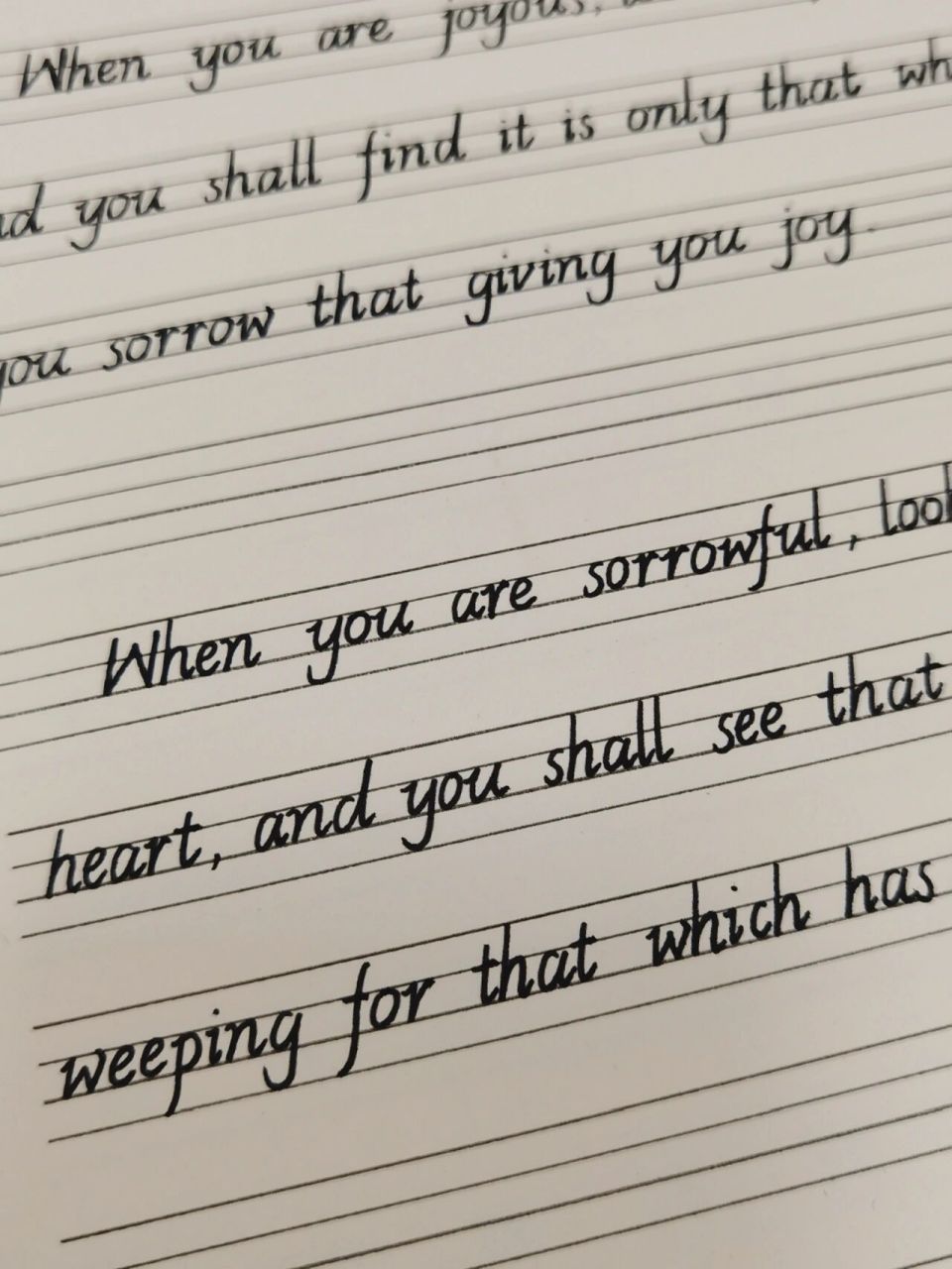 day 2771|意大利斜体 英文练字      97only when you have a