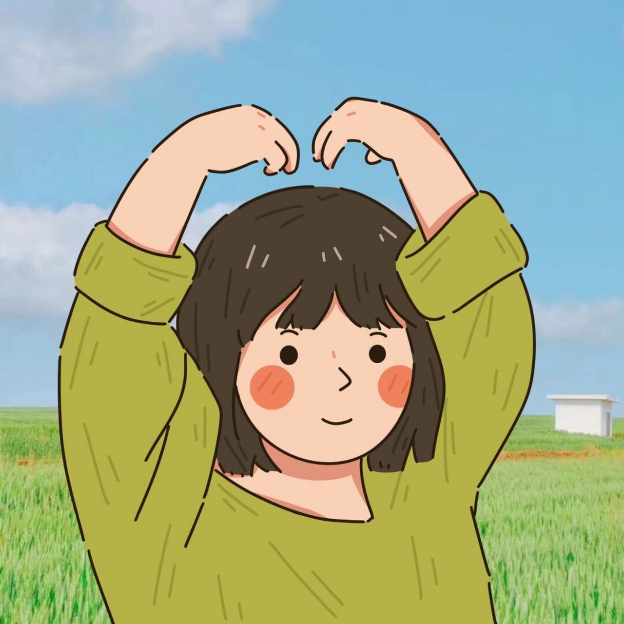 情侣头像# #情侣# #头像分享# #夏天# #手绘头像# #薯管家# #薯队长