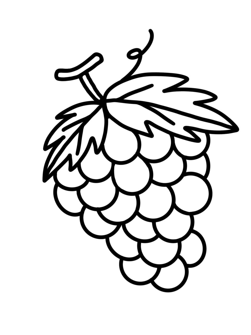 儿童简笔画|葡萄🍇 小朋友们,今天教大家画一串葡萄🍇,拿起画笔