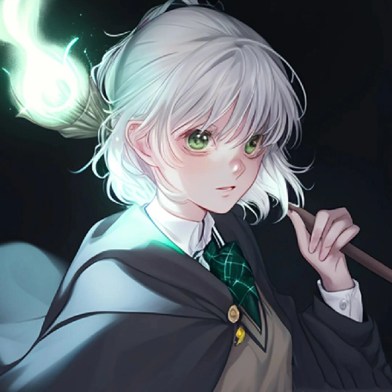 哈利波特头像第八十一弹 斯莱特林学生 学姐学长超酷的唉 白发真的爱