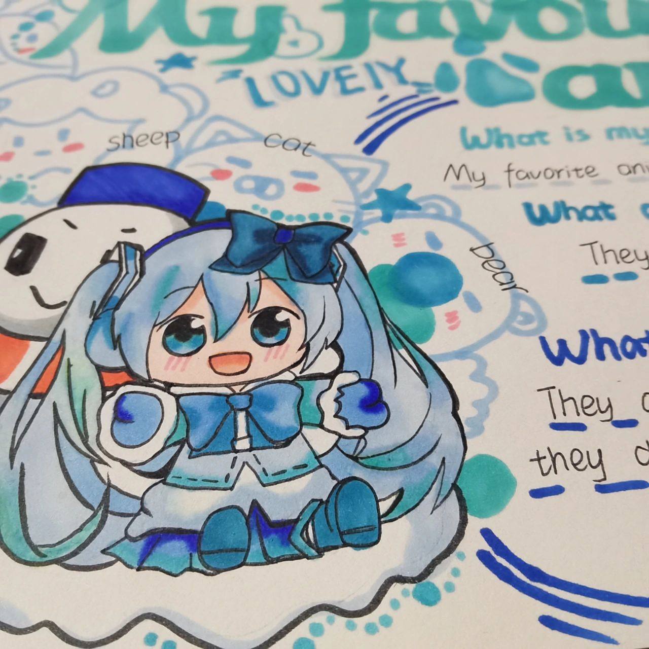 英语手抄报(三年级) 给亲妹妹画的英语手抄报,现在妹妹慌的一匹,害怕