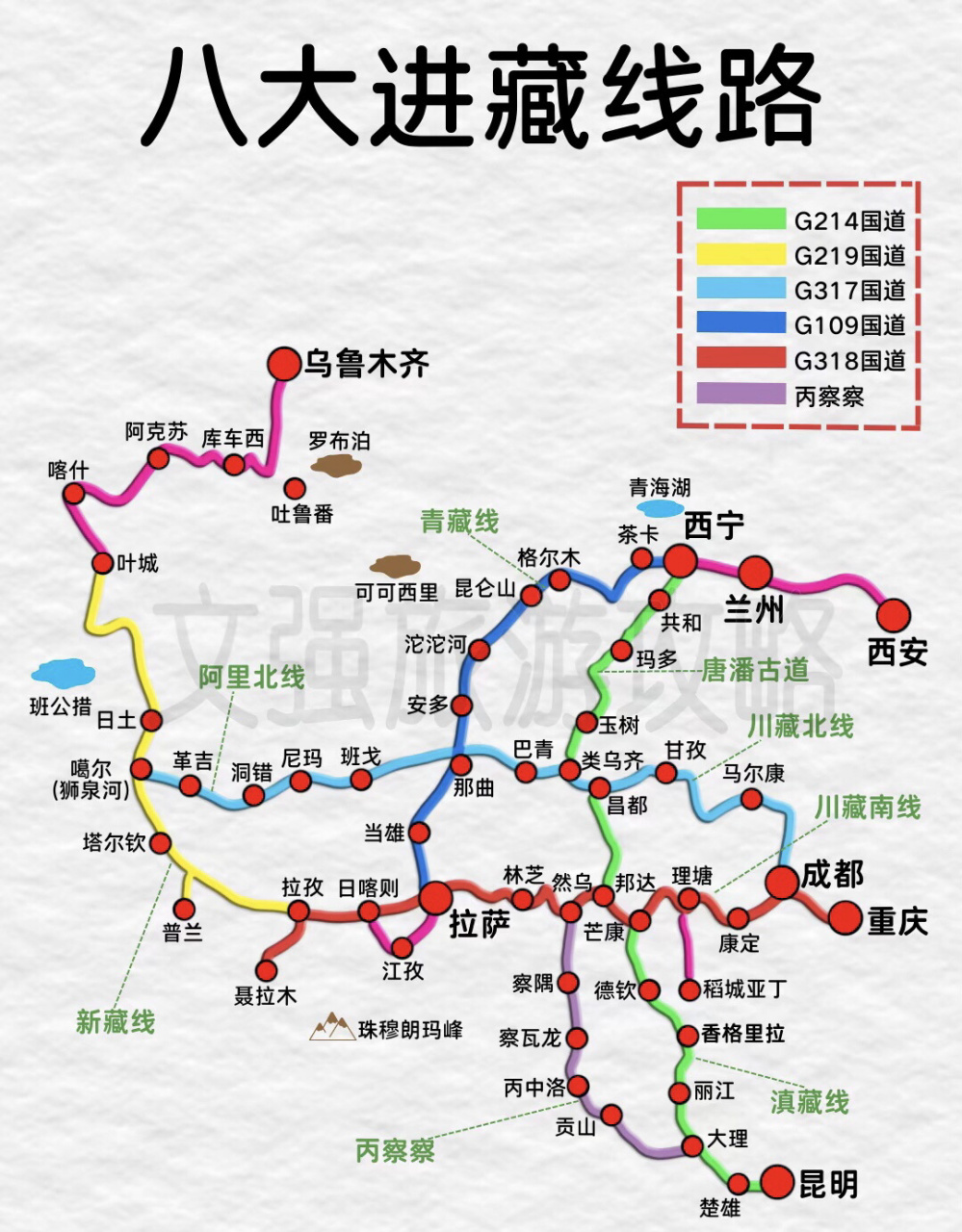 8条进藏路线合集,超详细路线 来点不一样的!建议收藏.