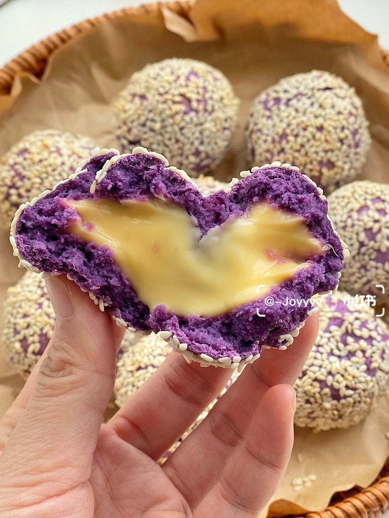 非油炸 | 低脂解馋的爆浆芝士紫薯球94
