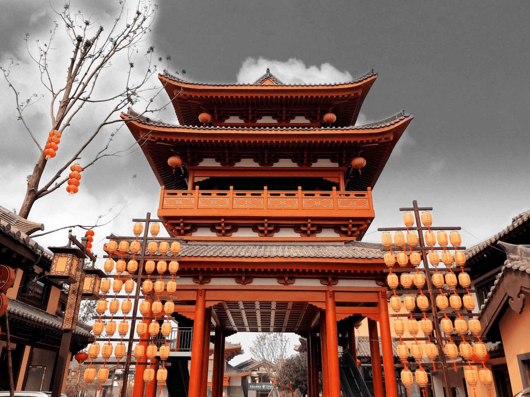 常德古风建筑 - 大唐司马94 景点名:大唐司马城 路 线 : 小车:"柳叶