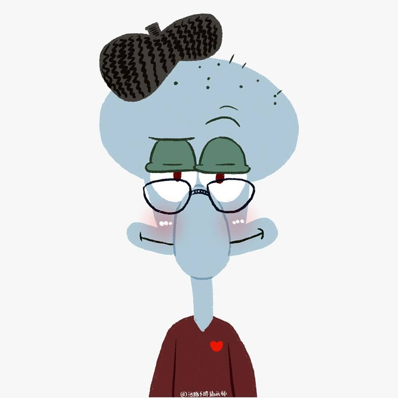 章鱼哥情头 一组章鱼哥情头 #头像分享# #情侣头像分享# #情头# #章鱼