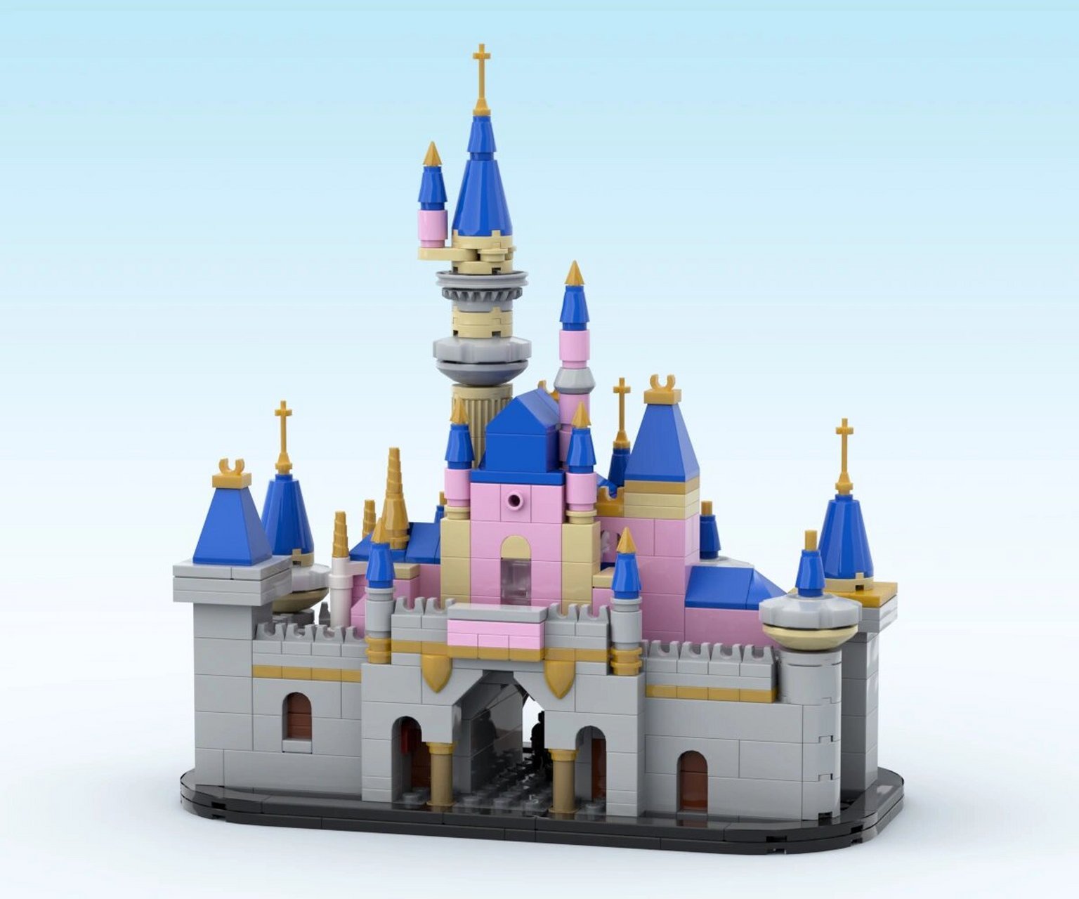 「图纸分享」乐高moc 迷你迪士尼乐园城堡97 8915图纸获取方式