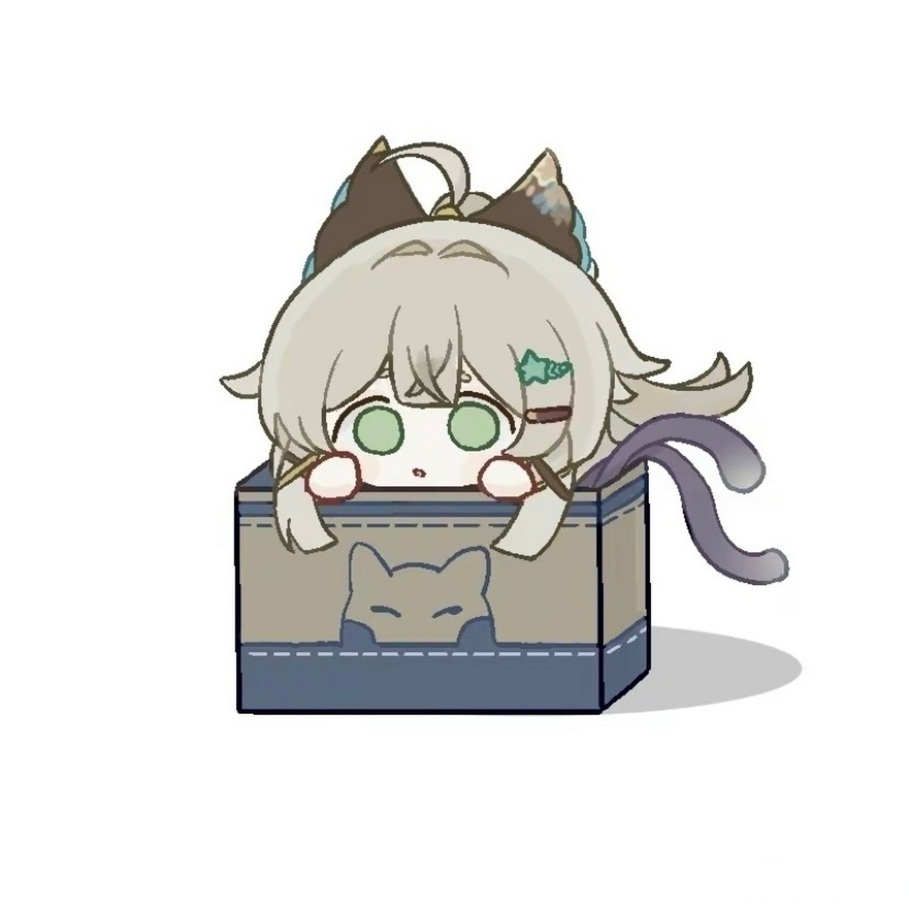 原神#绮良良可爱的表情包[色]猫猫可爱滴捏 #原神##超话创作官