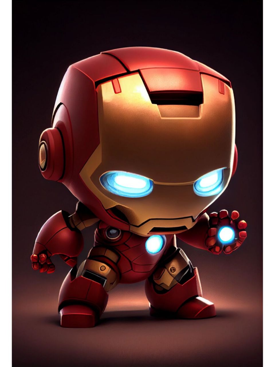 q版钢铁侠不是很高兴丨ai插画