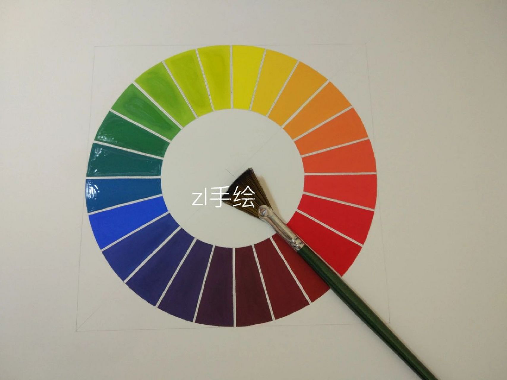 (色彩构成)24色色相环 随手画