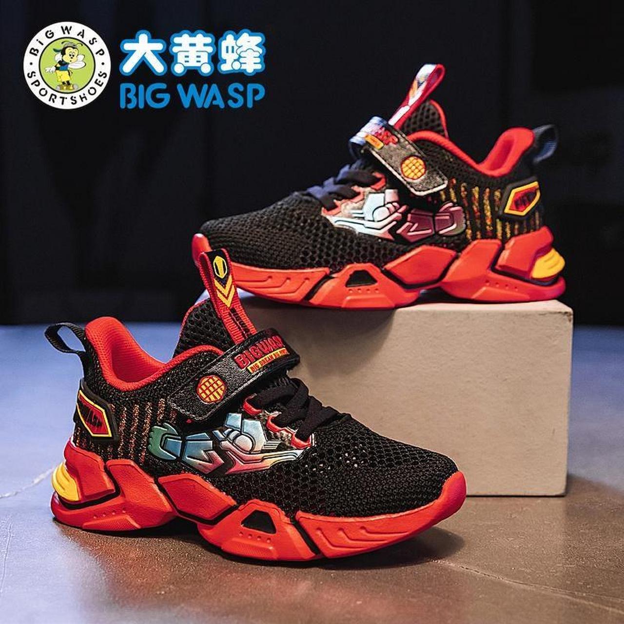 大黄蜂男童鞋男童运动鞋夏季2021新款中大童透气网鞋韩版儿童鞋子