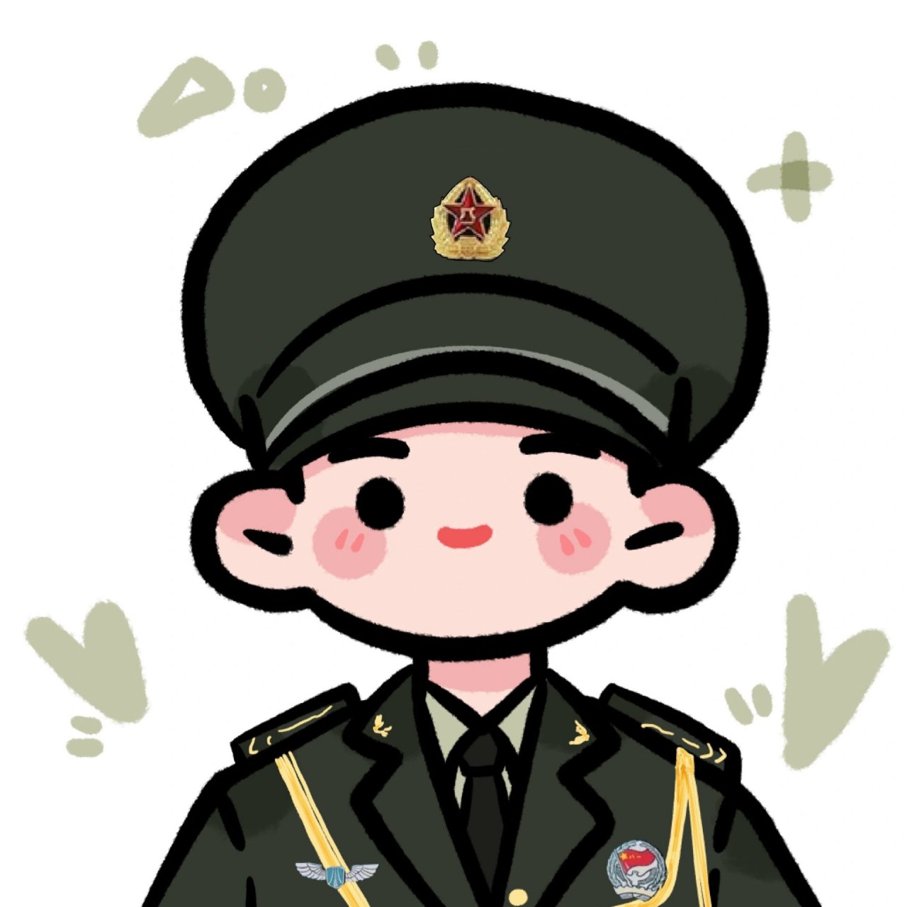 兵哥哥头像空军陆军军人头像上交国家