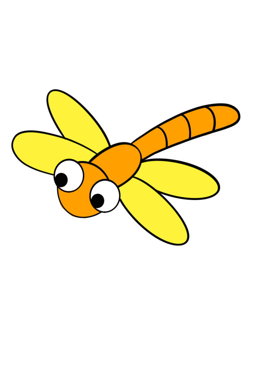 小蜻蜓怎么画简单图片