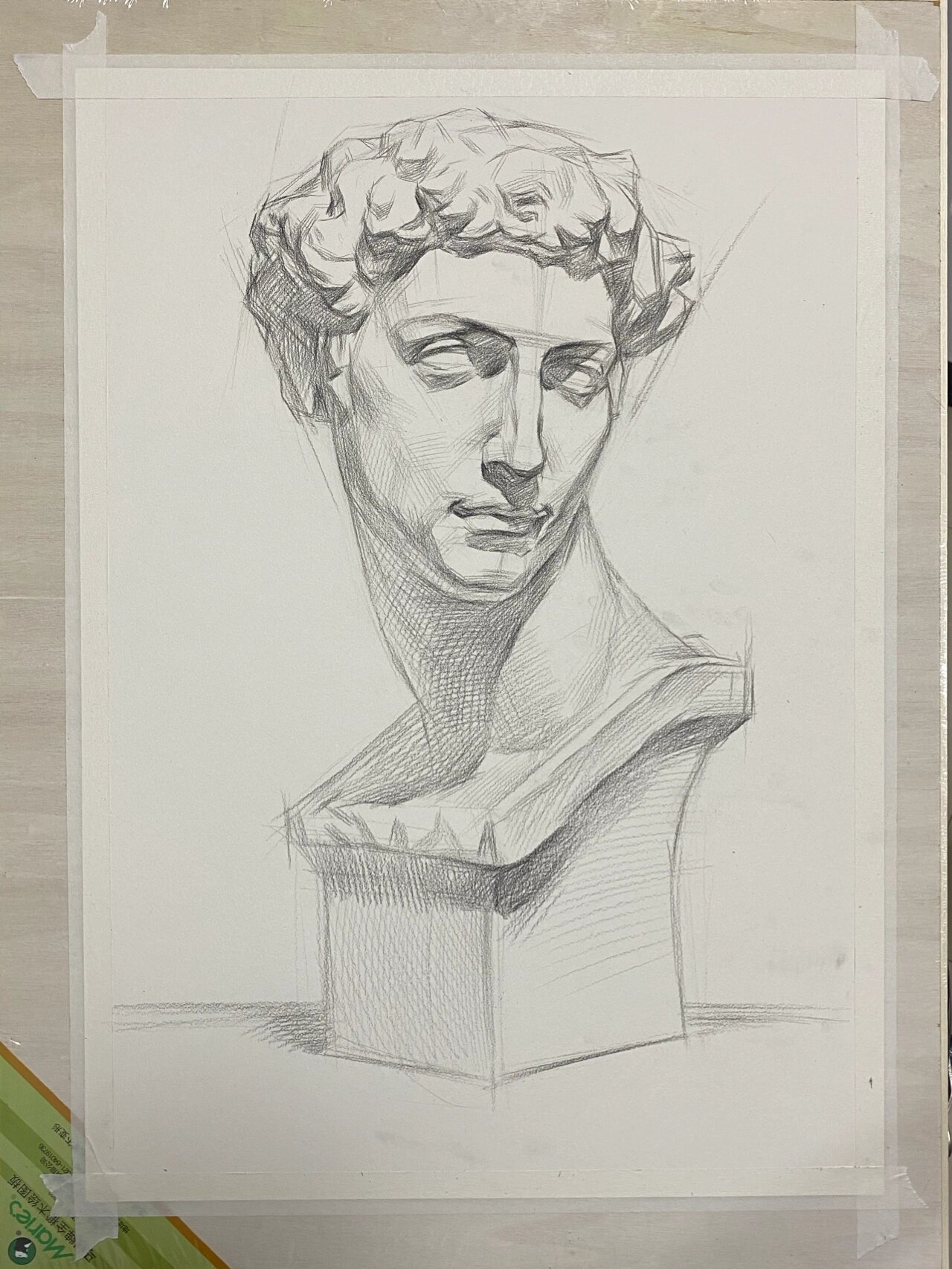素描石膏像小卫美第奇 素描石膏像