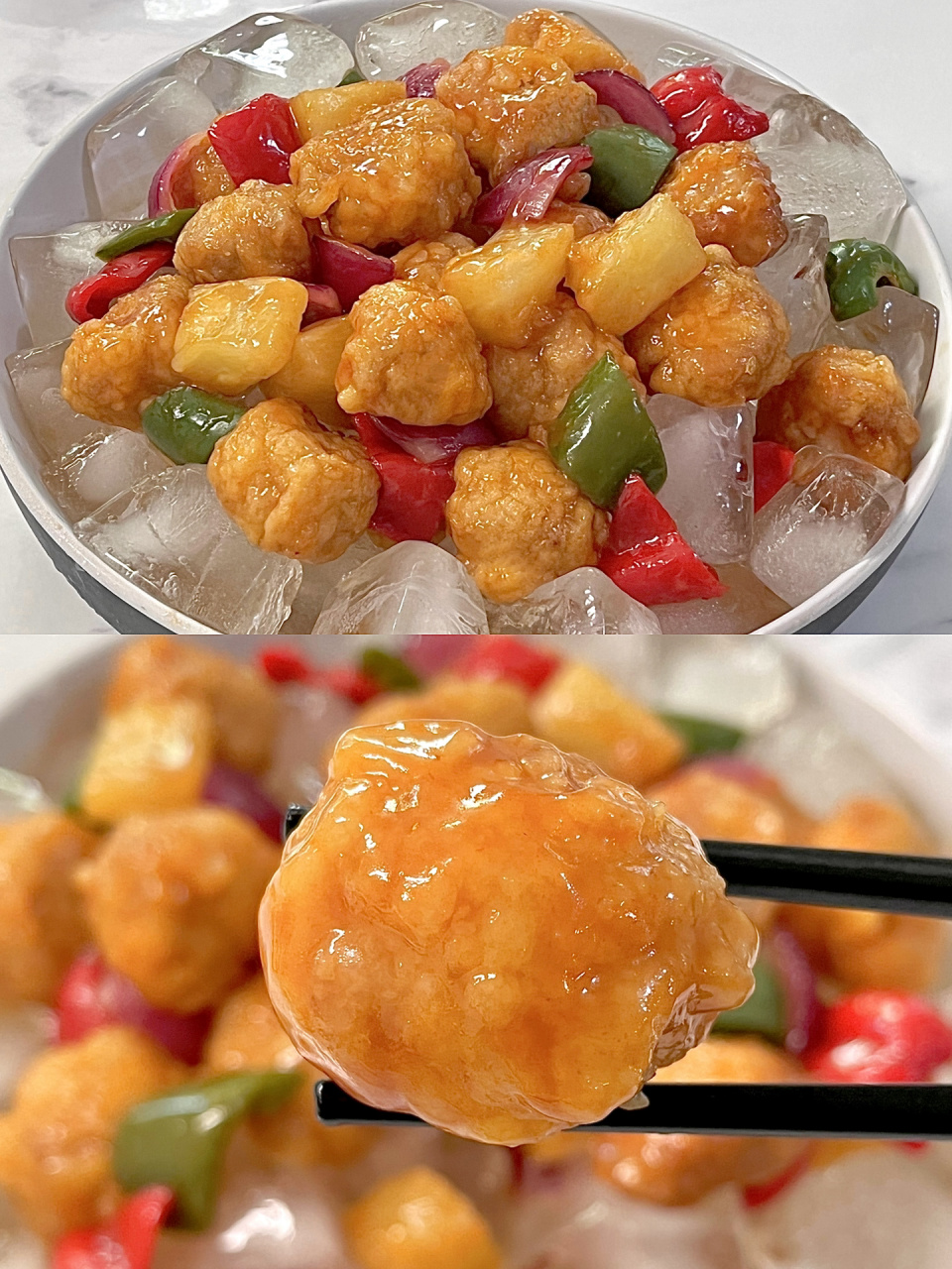 简直是满满的成就感06 家里刚好有冰块,所以复刻餐厅的冰镇咕噜肉!