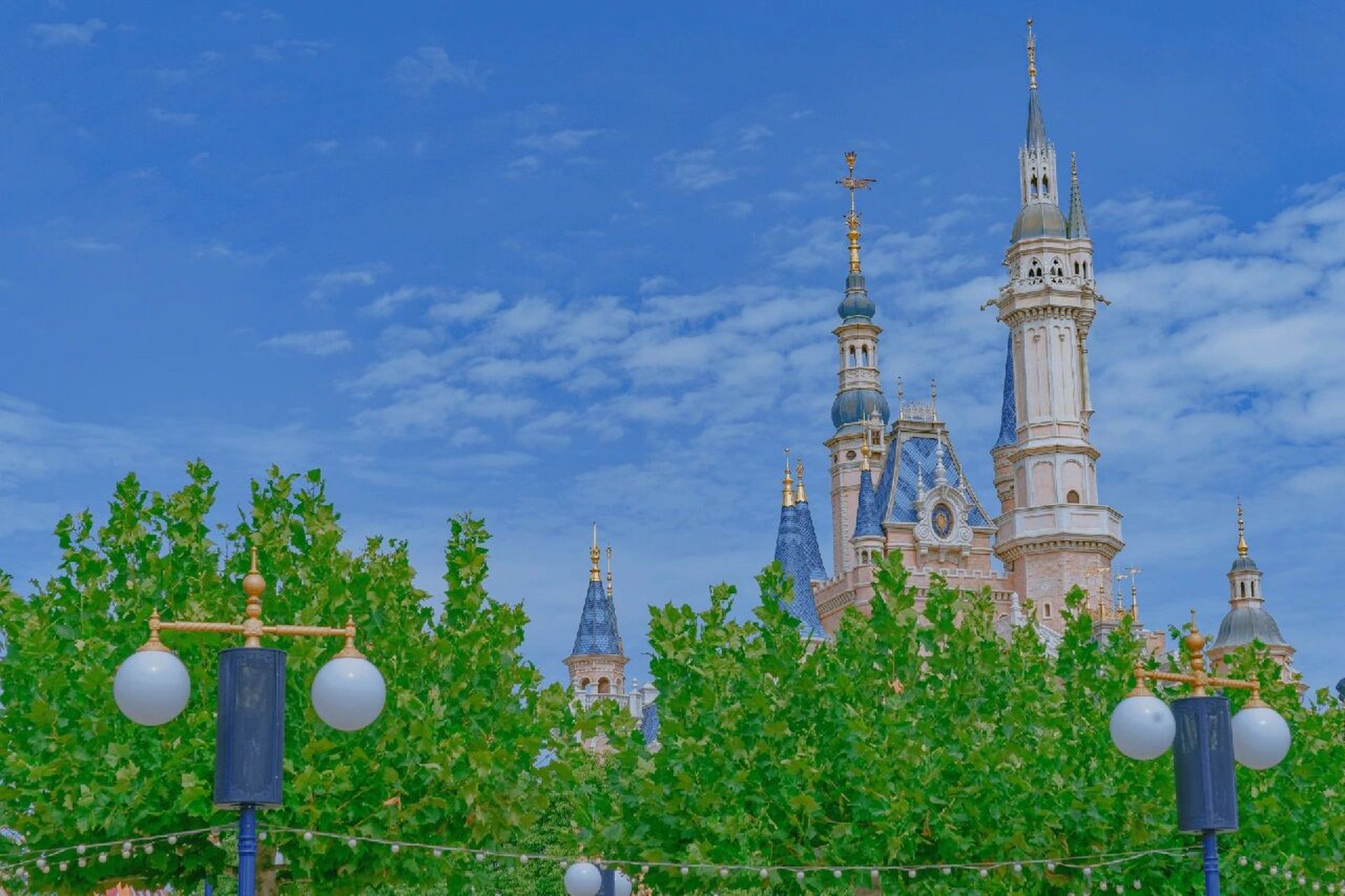 蓝色系61上海迪士尼61治愈壁纸 一组蓝色唯美梦幻桌面背景,平板