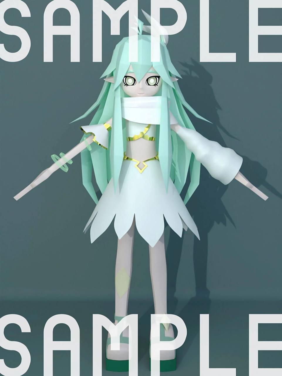 【稿件展示】仿凹凸世界画风人物模型 11.