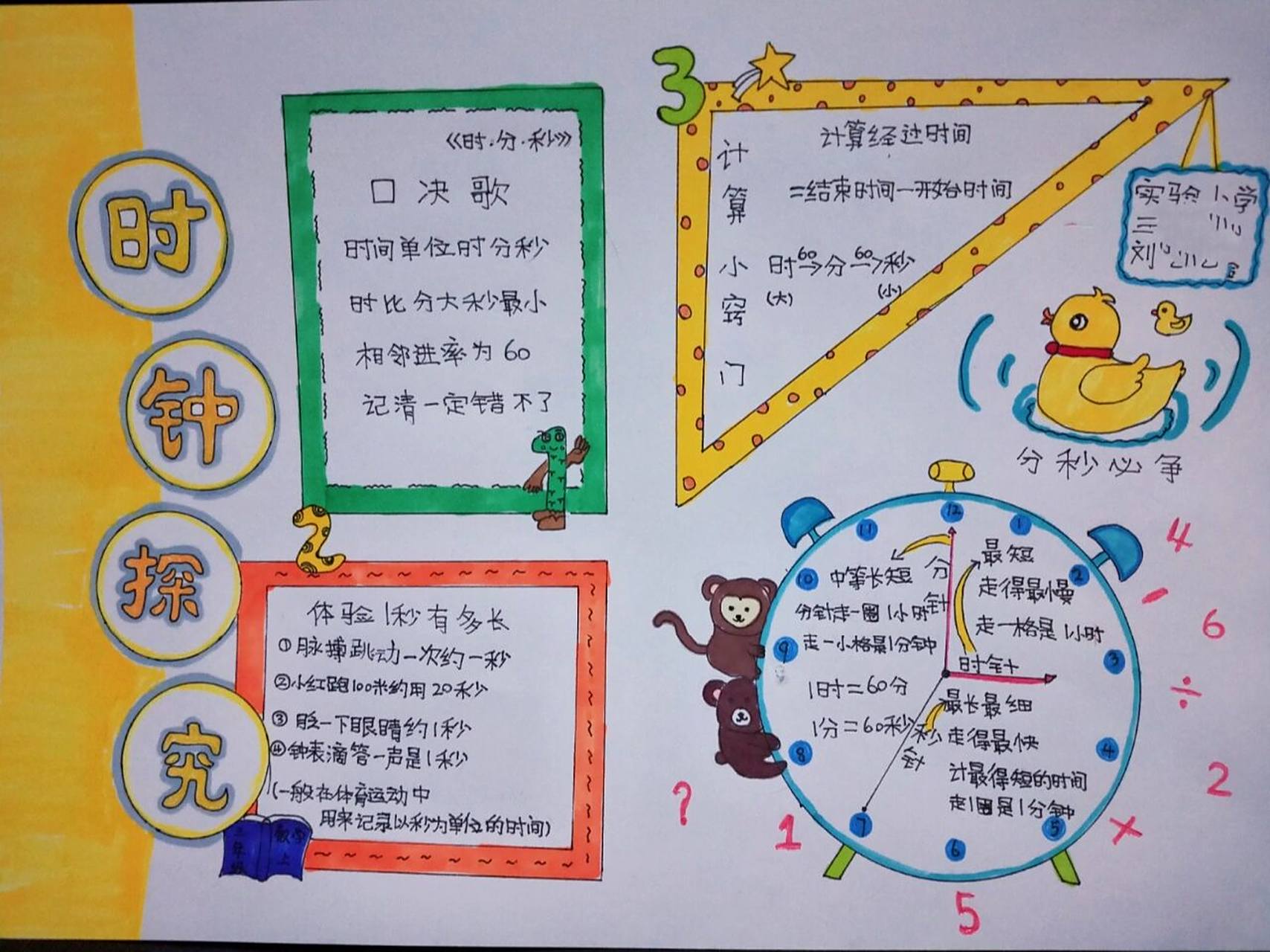 三年级上册数学手抄报 我家丫头滴作业,最近学校又开始频繁让画手抄报