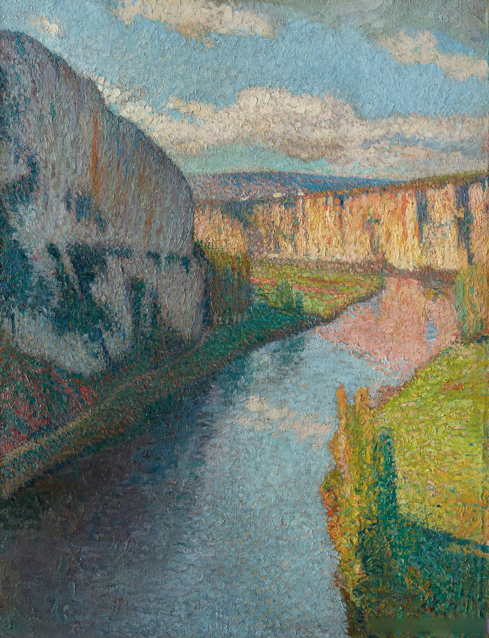 法国画家亨利·马丁风景油画