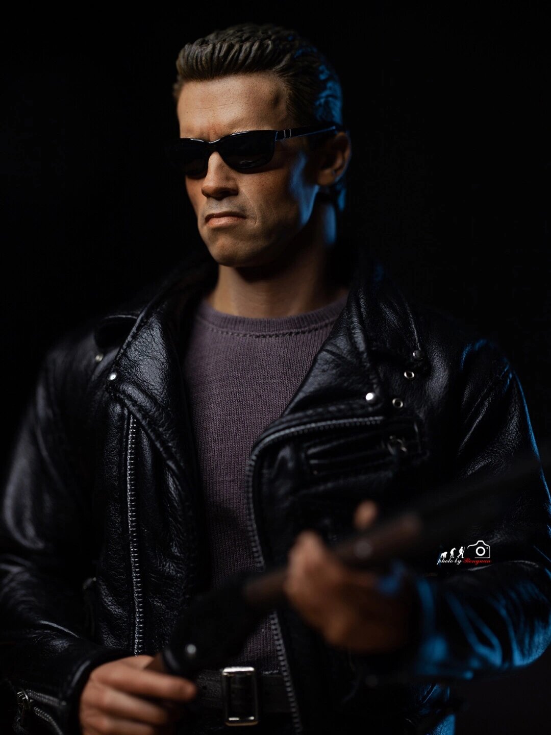 终结者2 阿诺战损头雕 1/6 手办