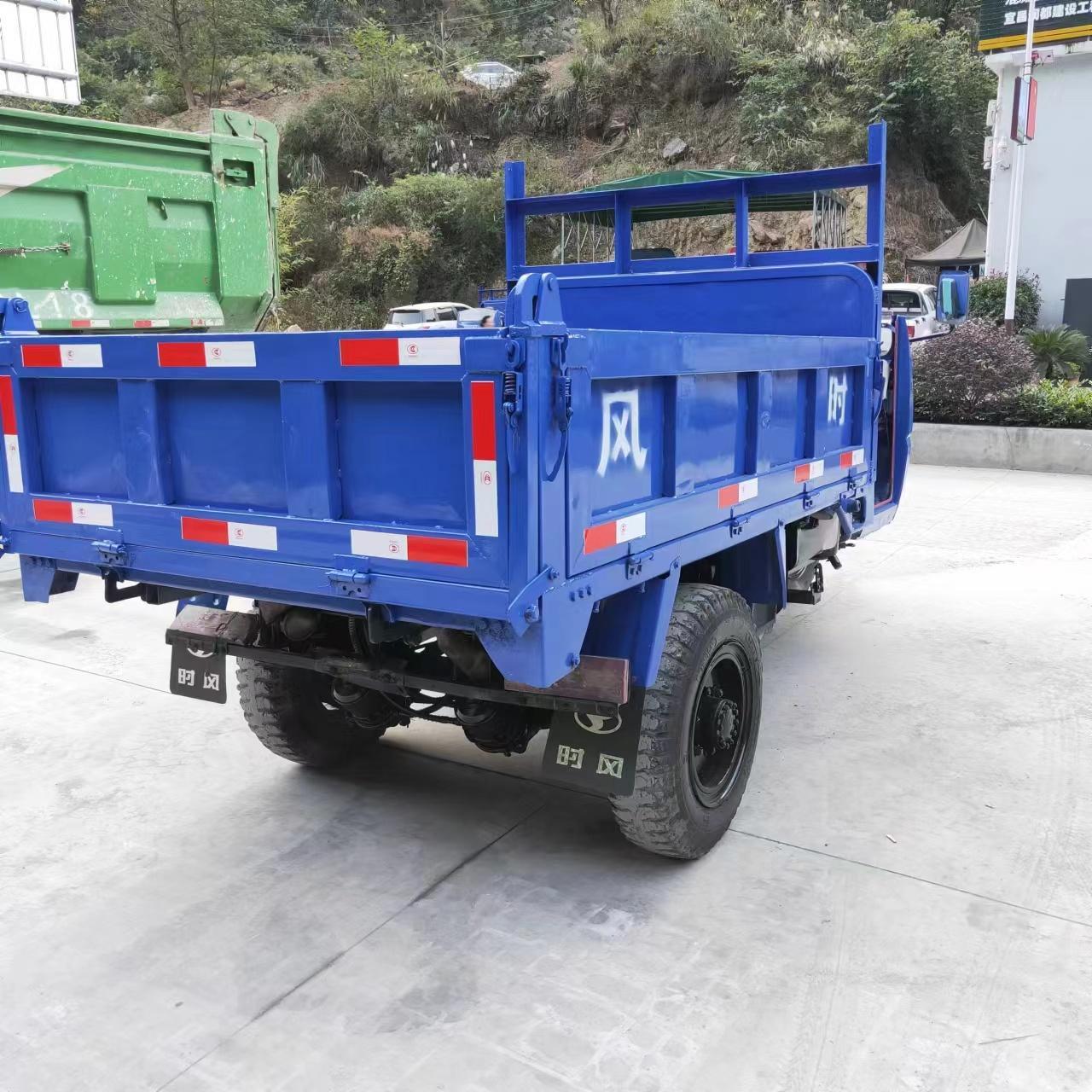 精品时风华庆柴油三轮车 原厂28马力柴油机 方向助力断气刹 货厢平整