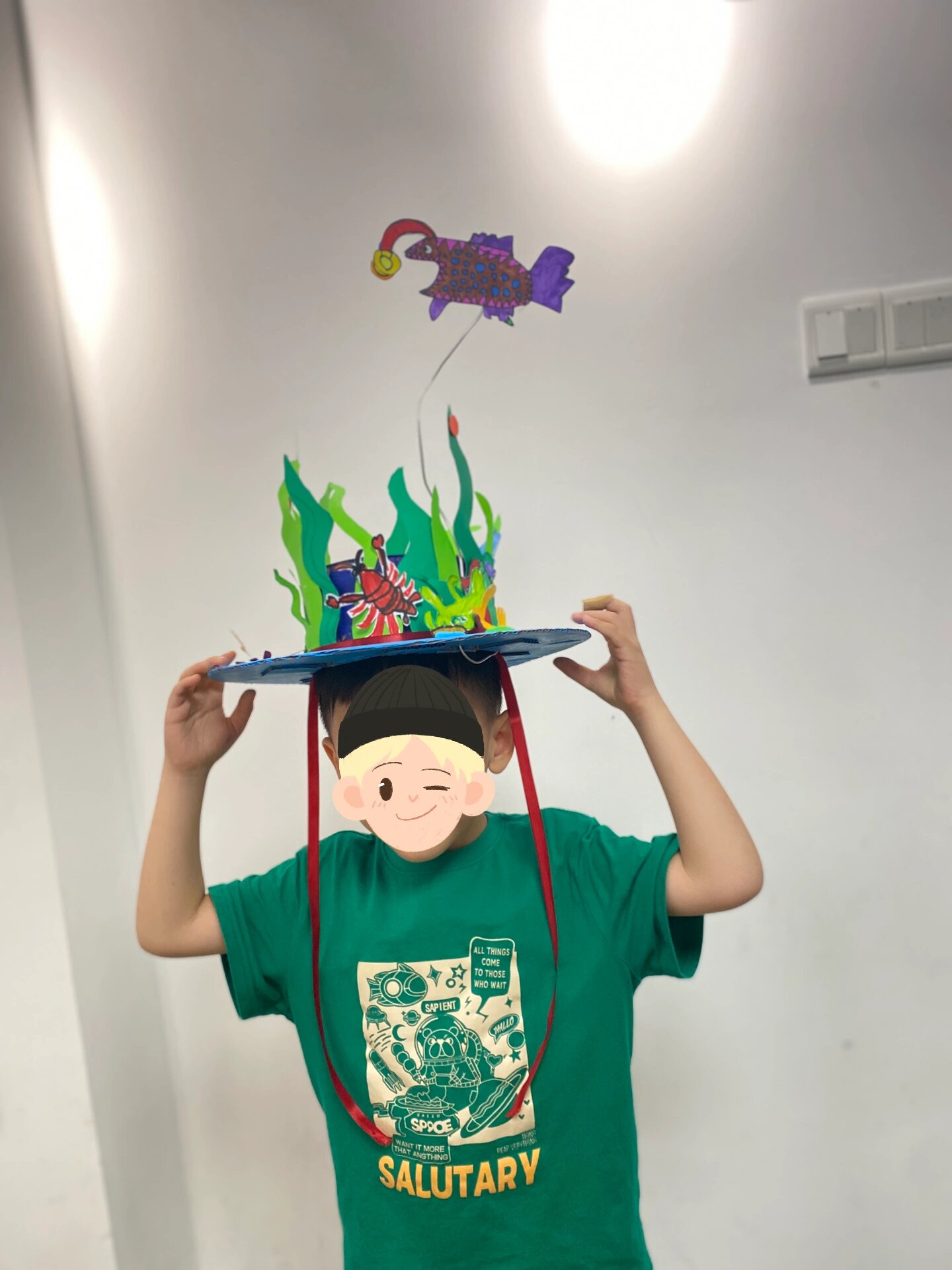 帽子,主题海洋手工美术创意画
