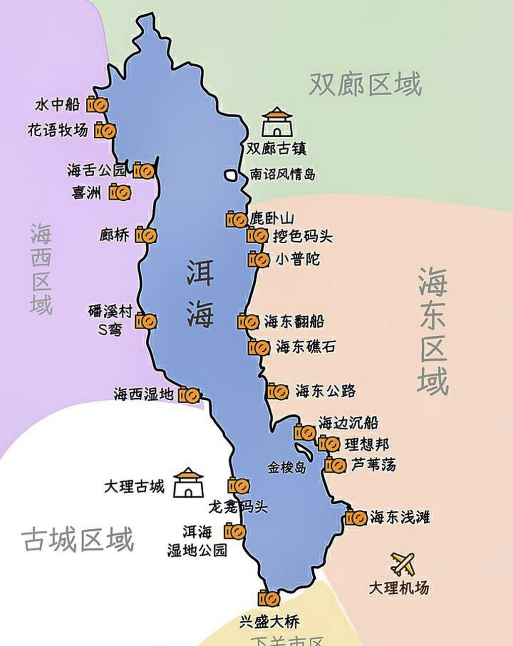 16615环洱海路线:开车可以顺时针环洱海也可以逆时针环海.