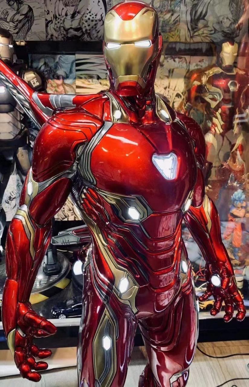 漫威钢铁侠mk50模型1:2雕塑超大玻璃.
