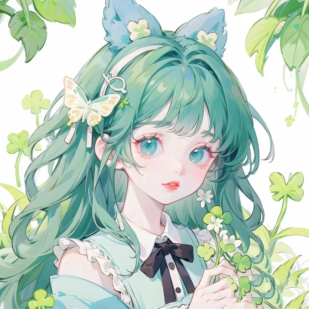 绿色系仙气闺头