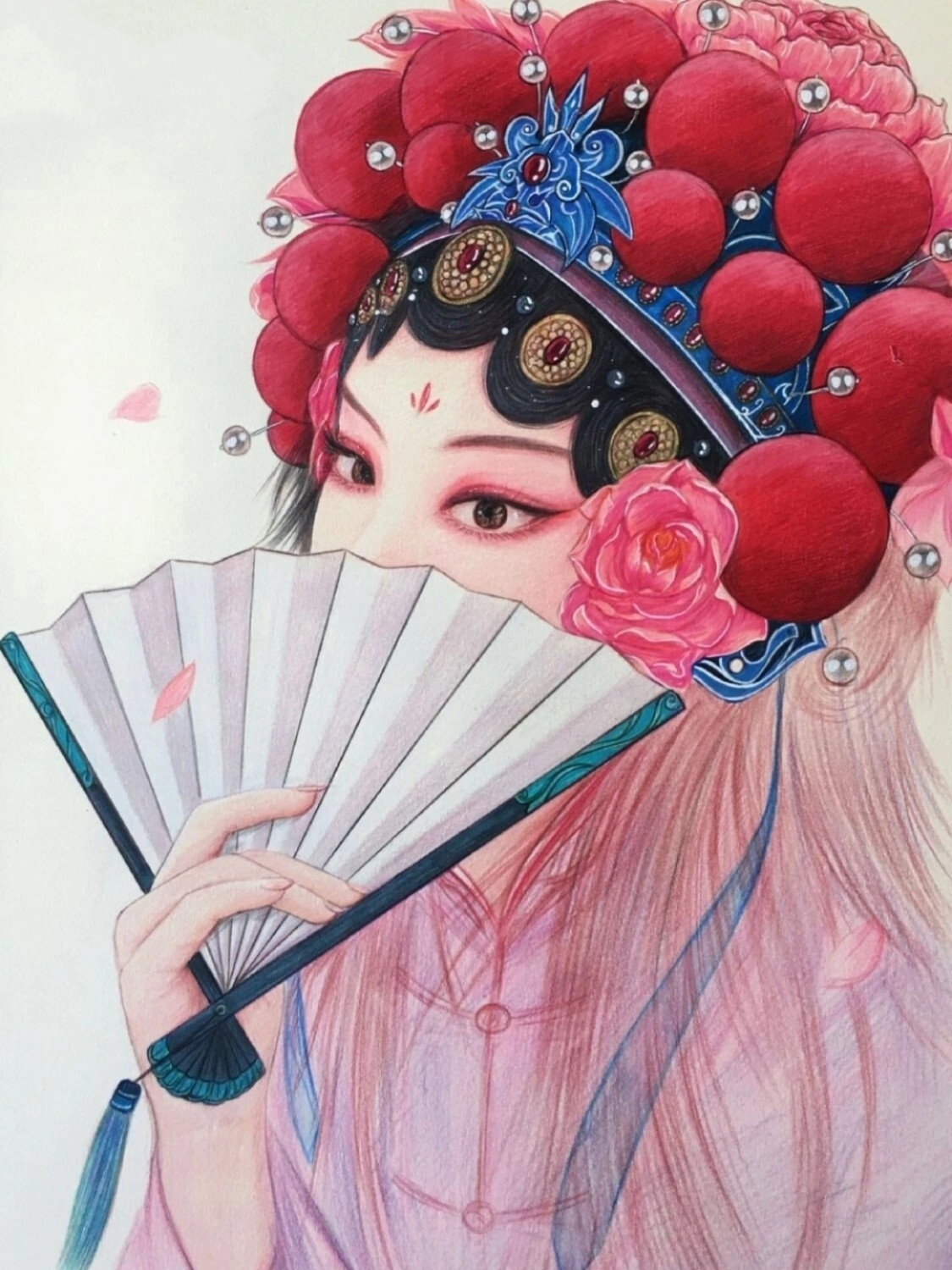 教程推荐用霹雳马油性彩铅(三福霹雳马彩铅 ,卡达彩铅等都可以),画