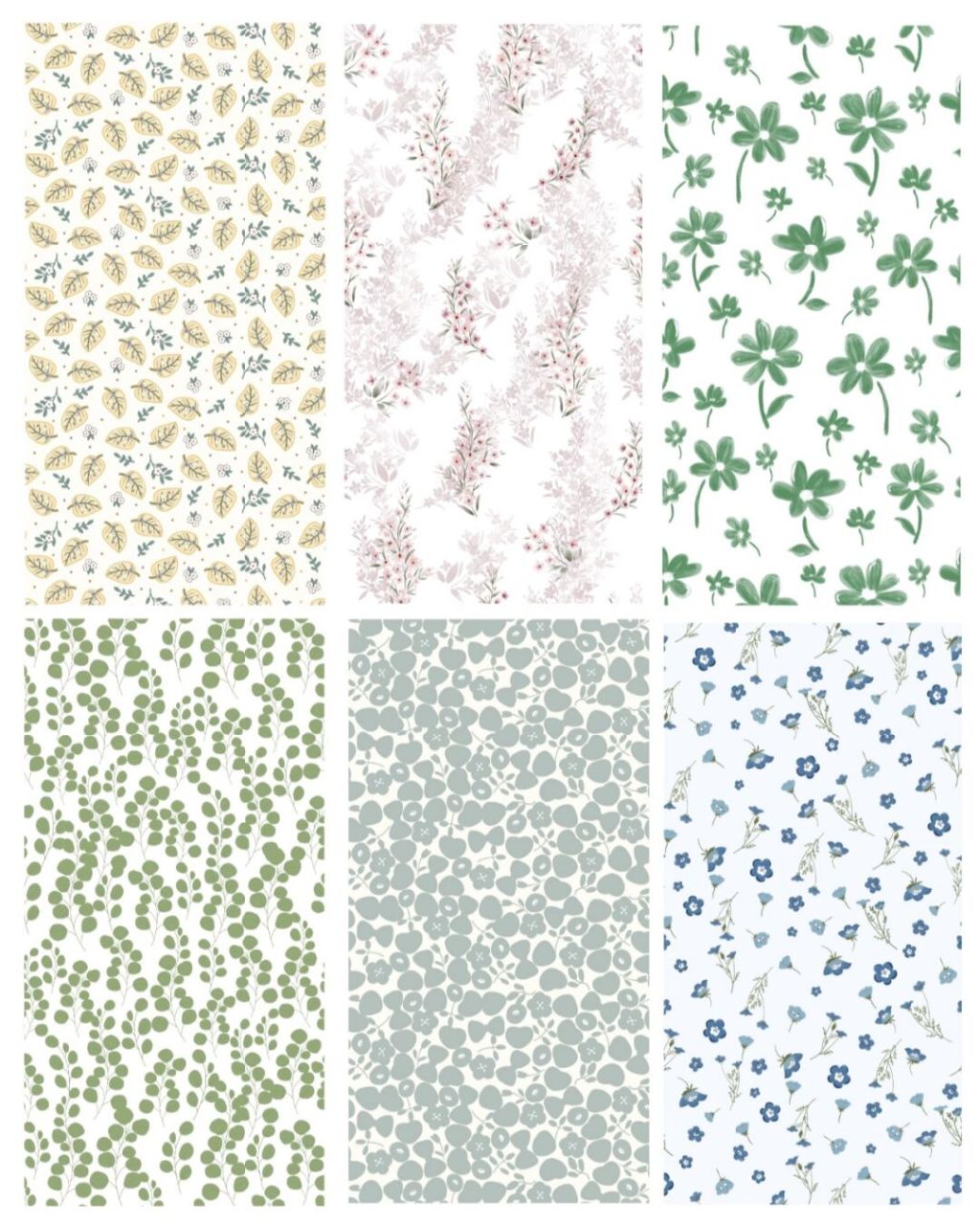 18期 简约可爱碎花小图案ins壁纸插画🌹 花型 | 图案设计 可约稿