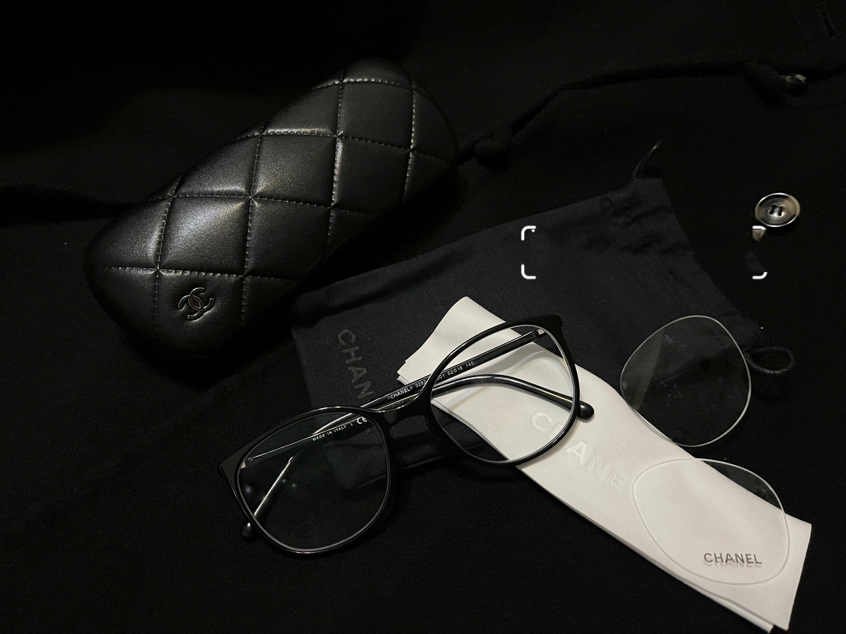 香奈儿镜框3282yyds奥 时尚是个轮回 香奈儿圆框光学眼镜 3282 黑