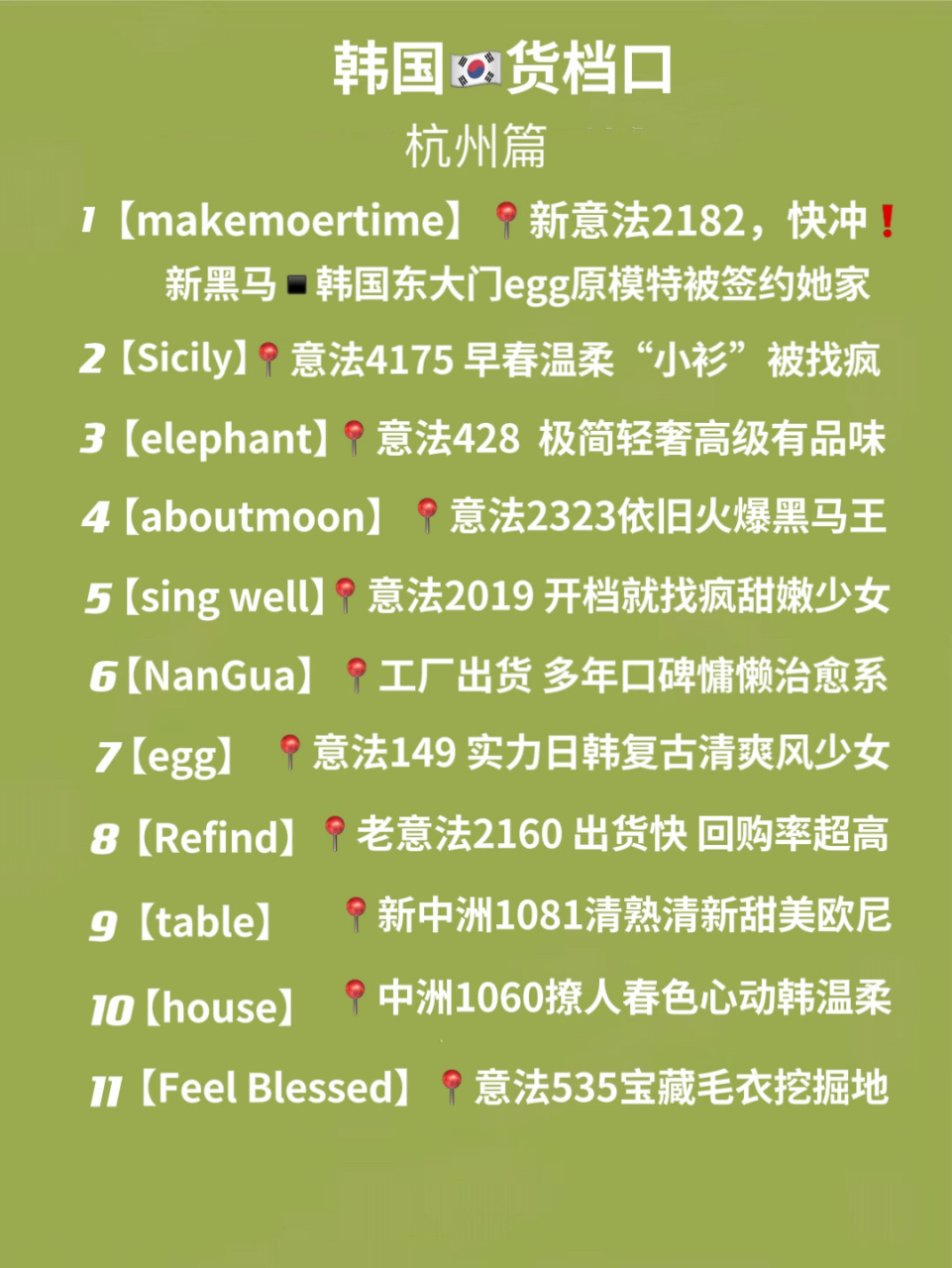 拿货攻略7315你们疯找的杭州四季青韩国货档口 06宝子们,今天这