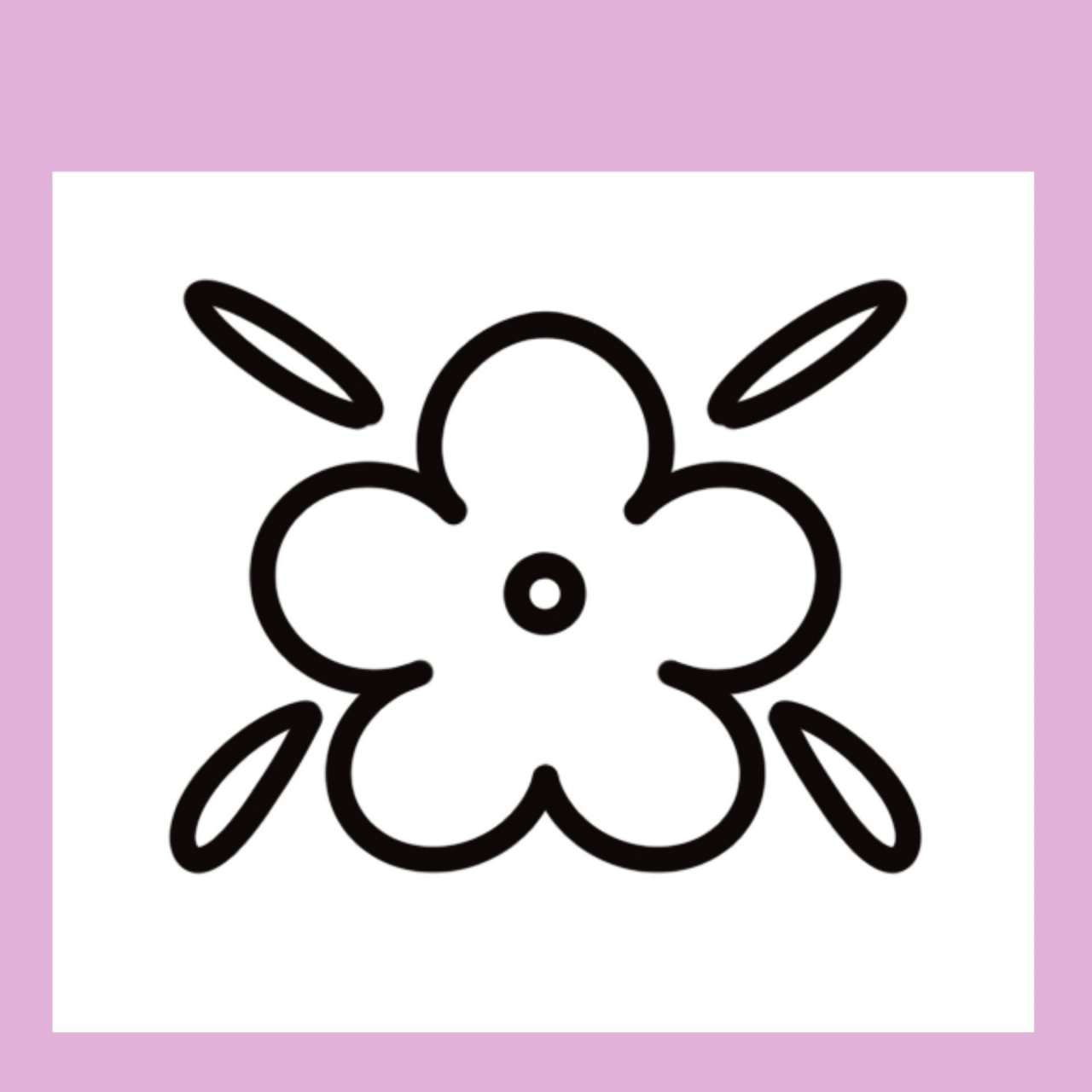 简笔画38-五瓣花怎么画,超97超简单!