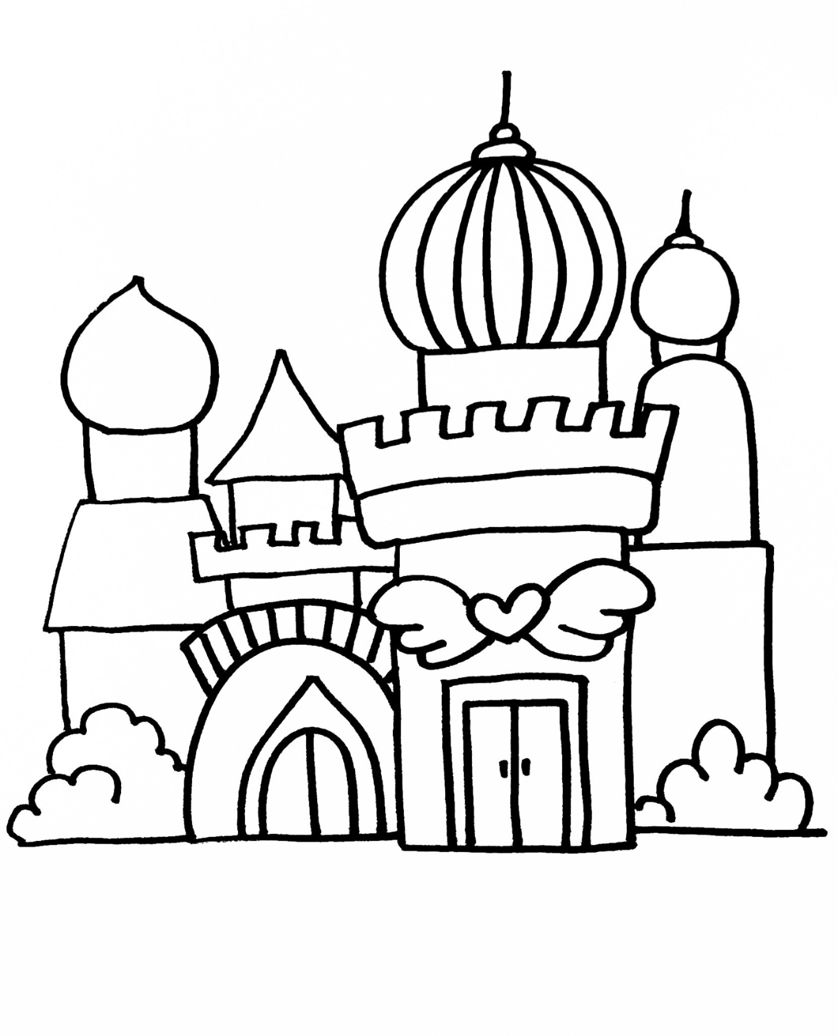 线描    ▏城堡 6-7岁可画