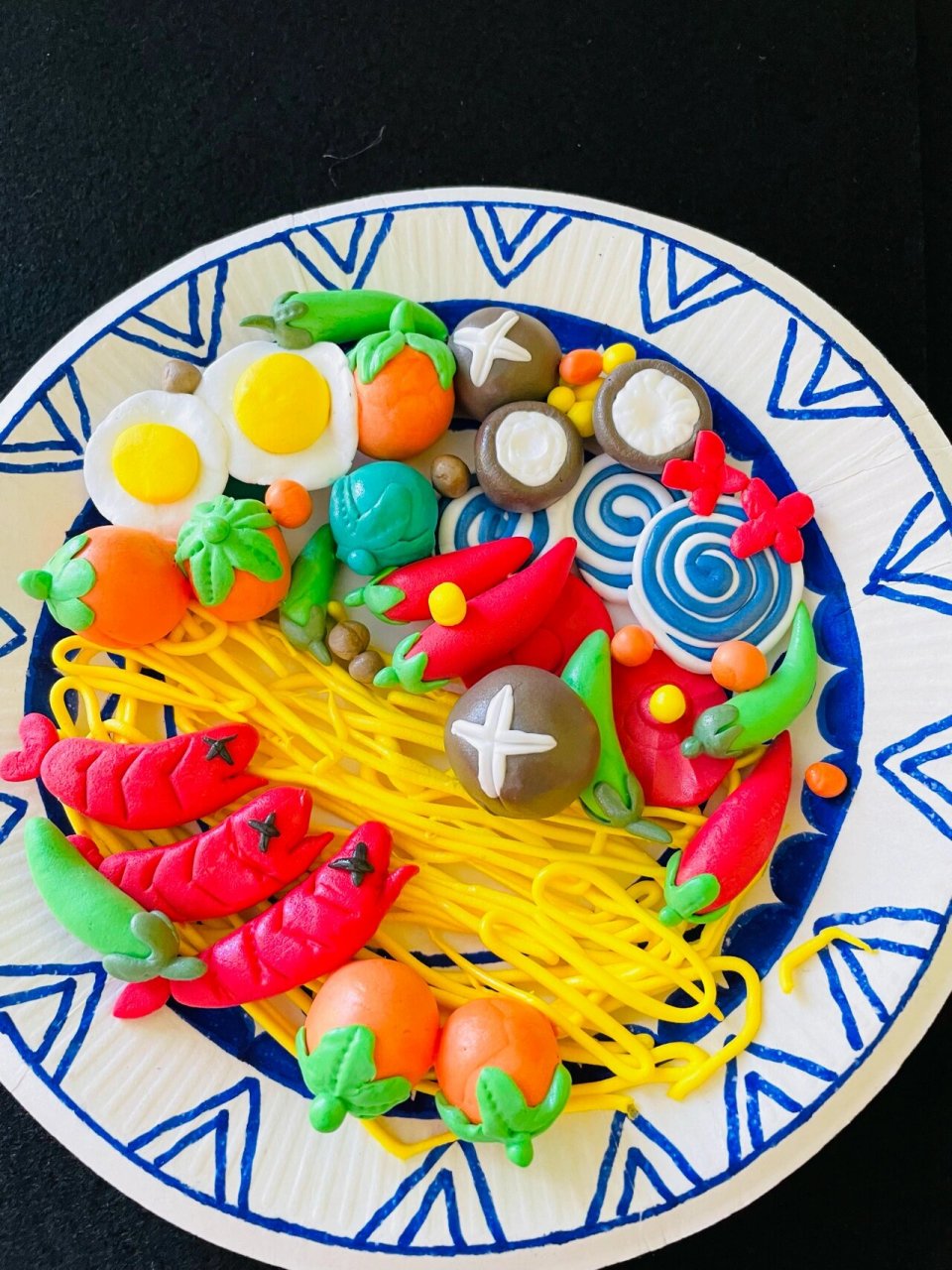 西安美食肉夹馍  臊子面 泡泡泥制作