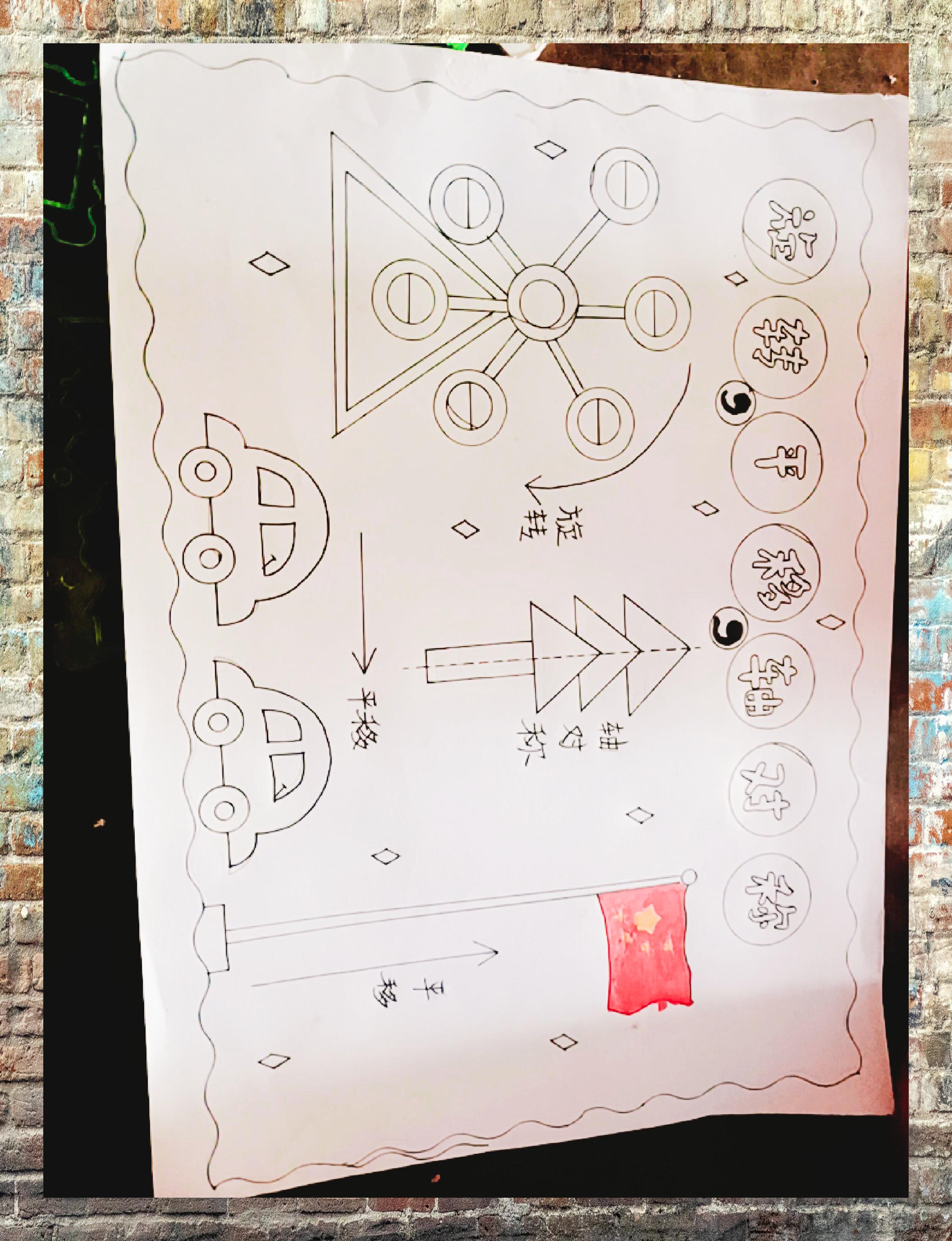 旋转平移对称 图案绘制纸