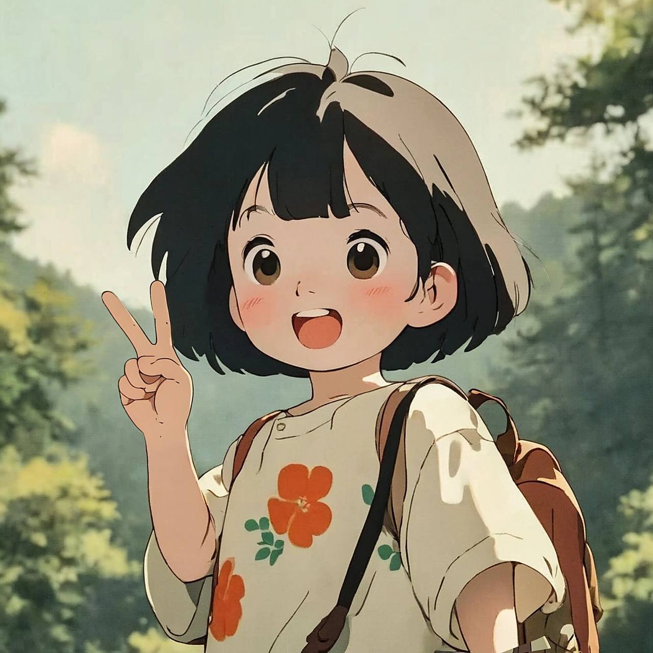 比耶田间|千与千寻|可爱动漫|情侣头像