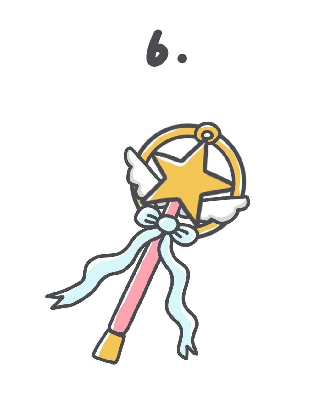 95手绘教程|如何画魔法棒02 快儿童节啦,一起来画画魔法棒吧!