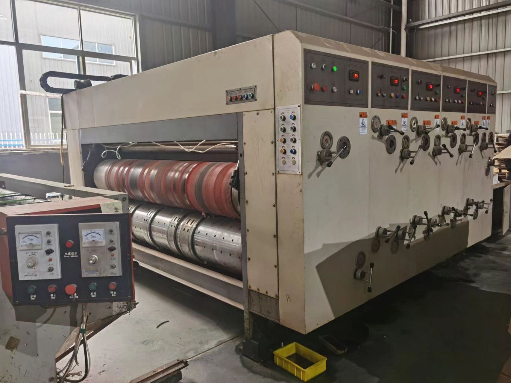 纸箱厂必备机器,水墨印刷机 出售四色鑫田圆模水墨印刷机2600/420型