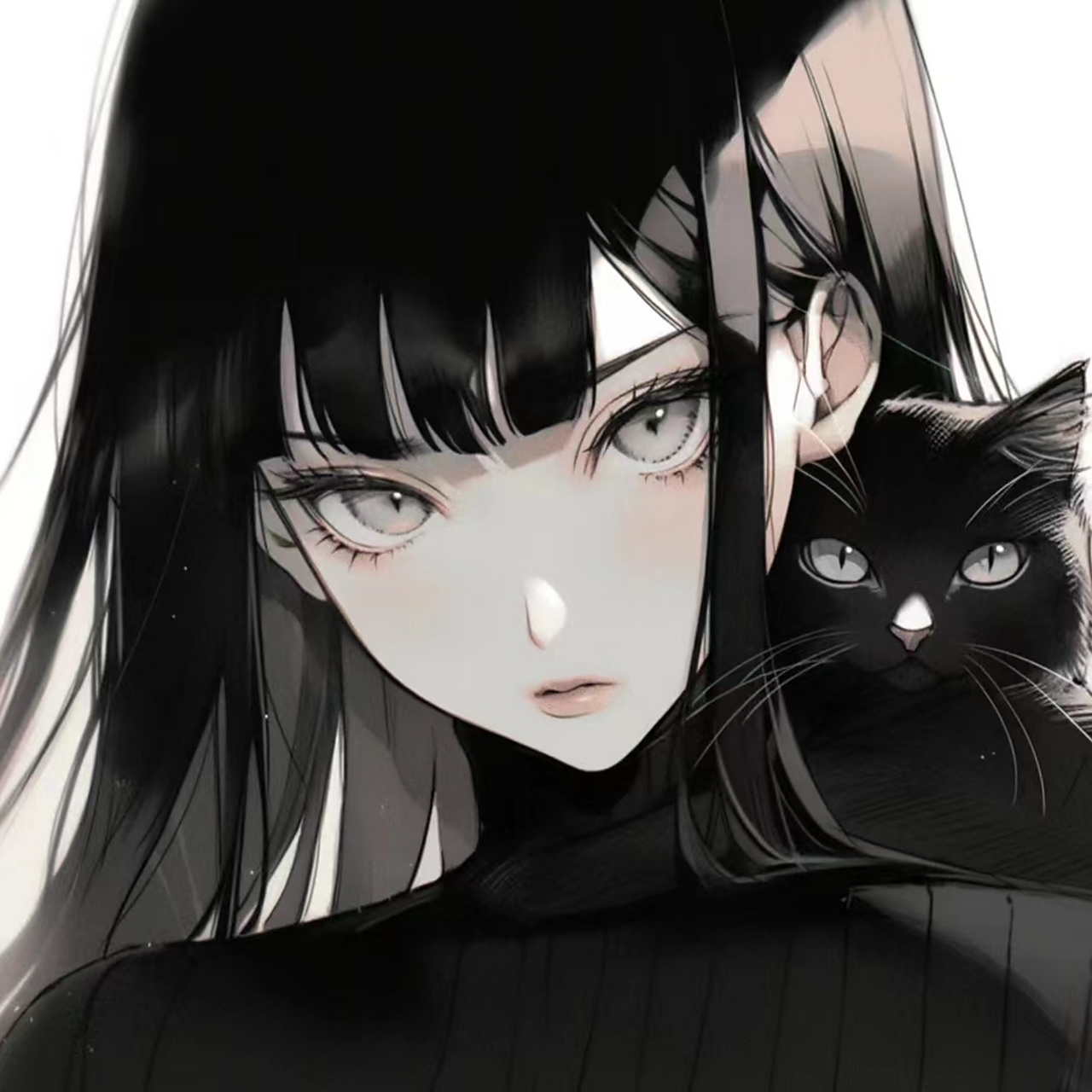 女生头像慵懒偏冷淡风动漫 93冷淡风女生头像,慵懒中透露着不羁