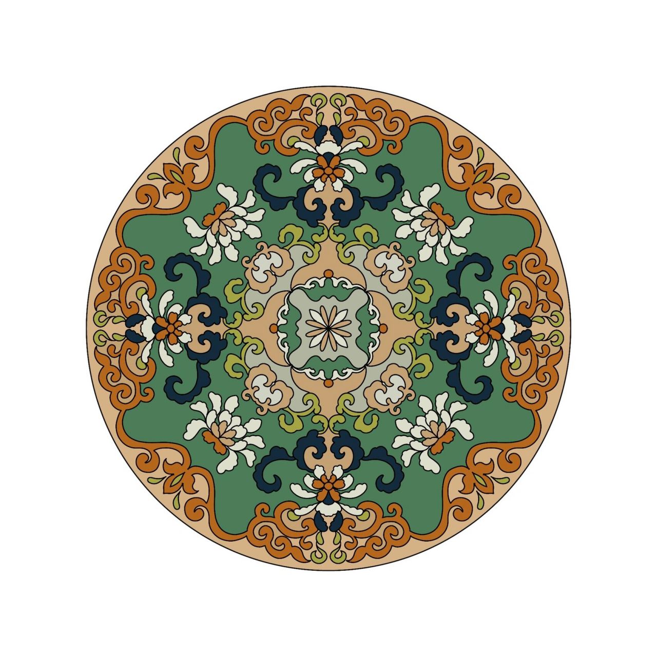 原创图案设计|图案配色适合纹样手绘素材 越来越觉得中国传统的配色太