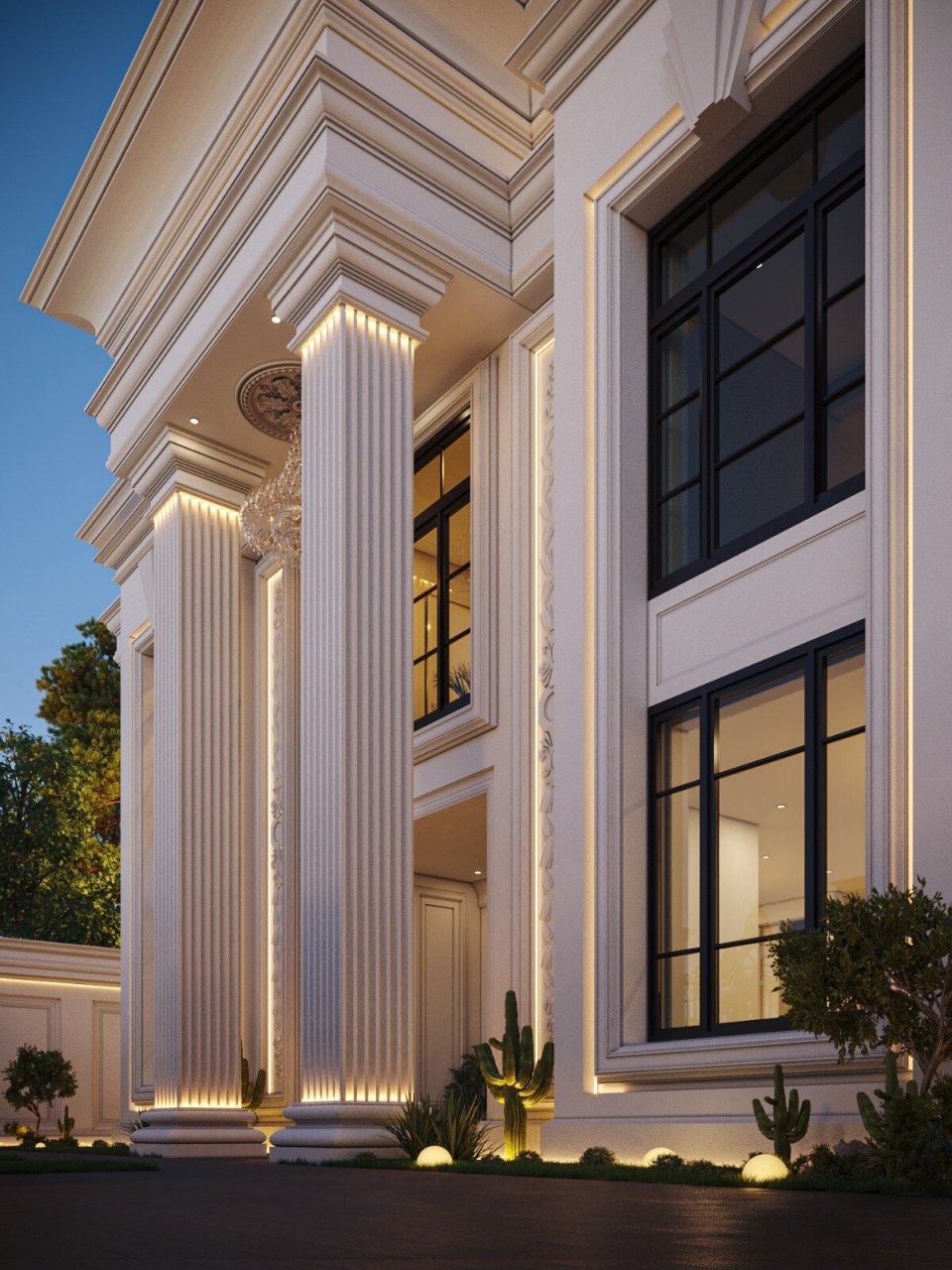 欧式别墅罗马柱门丨好看的门头是建筑的灵魂 △只做满意,有趣,有颜的