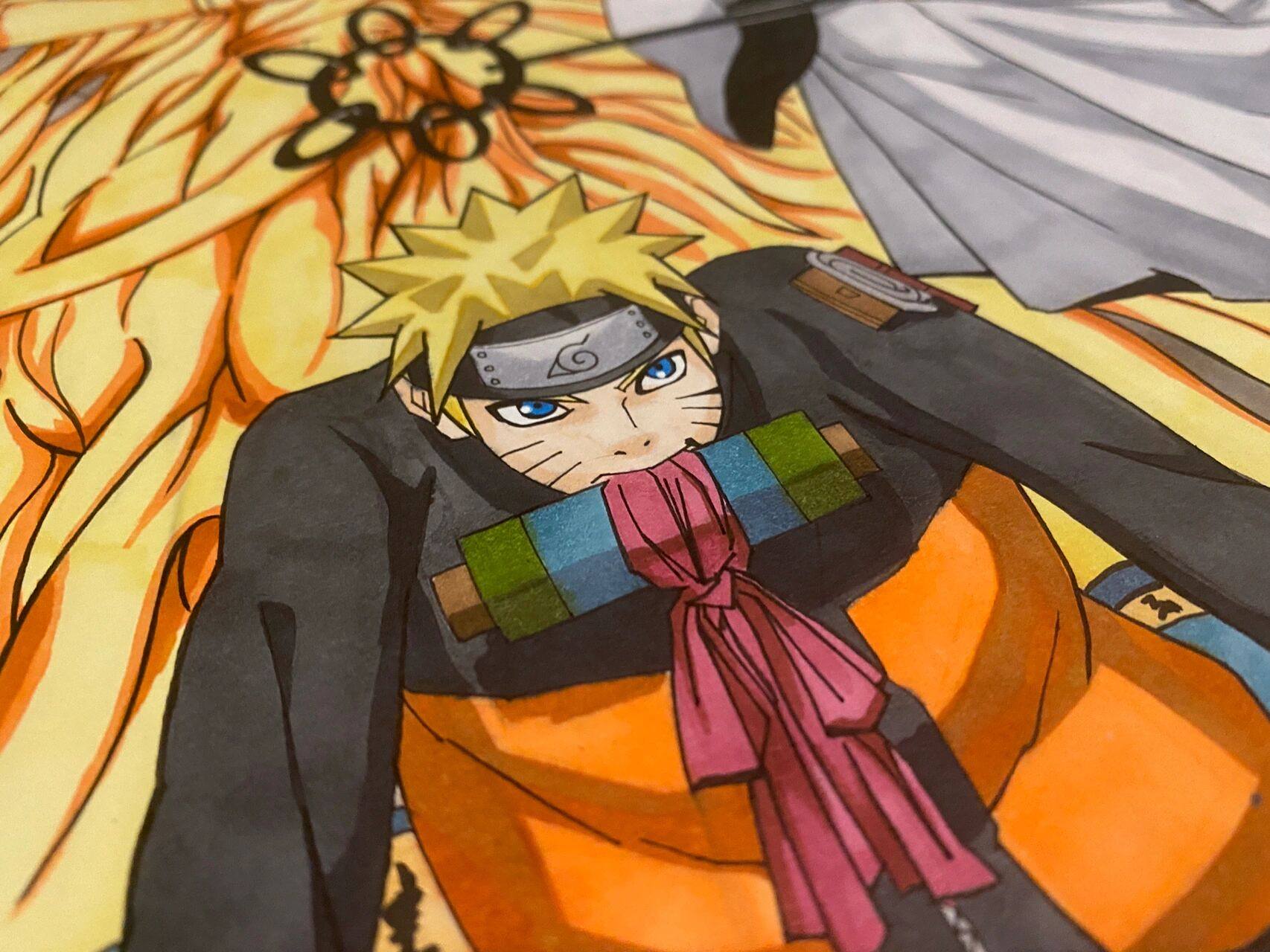 火影忍者手绘|鸣人&佐助&六道仙人